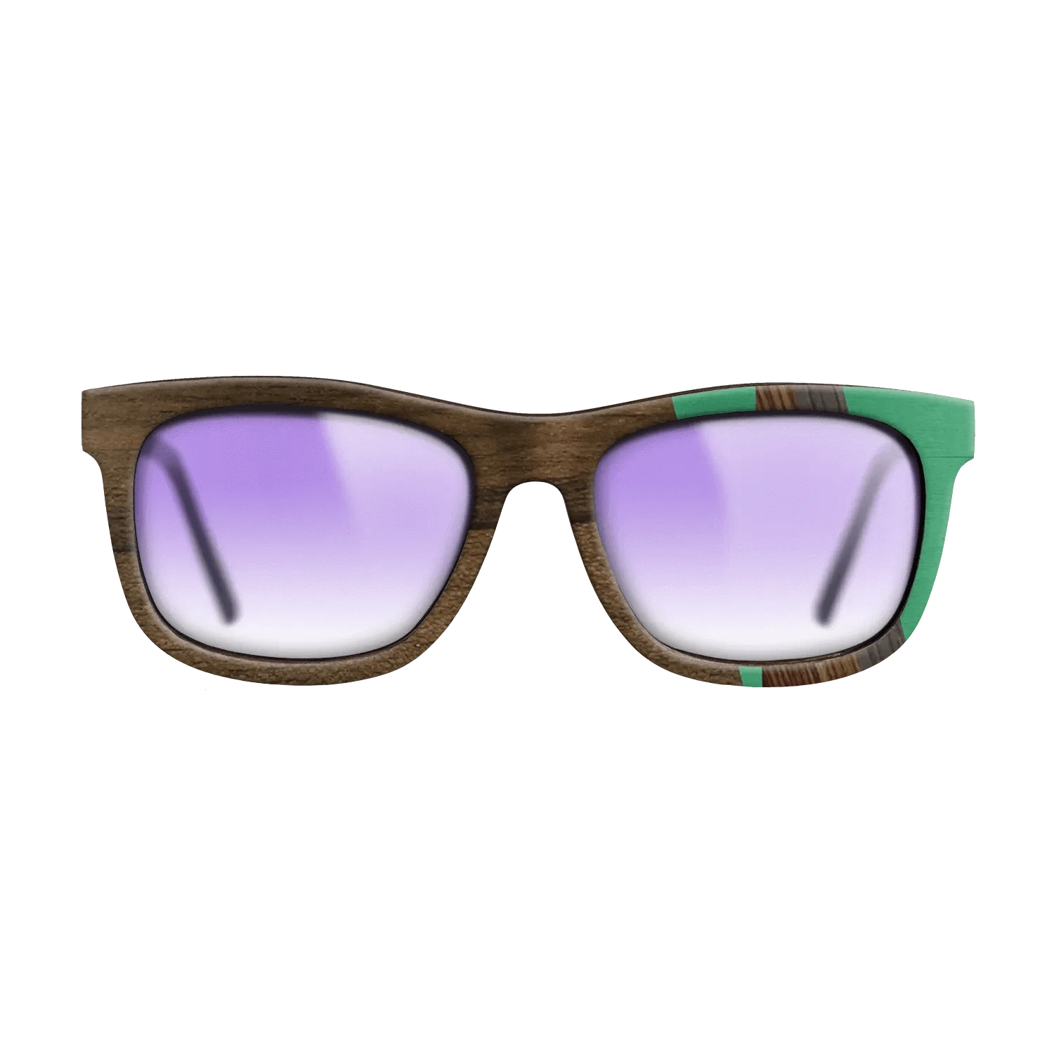 Ziricote Dark Quartered,Poplar Dyed: Green,Kingwood,Fumed Oak,Walnut: Straight Grain: Fractal - The Hero - Square - 1479 - SIRIS wood optic