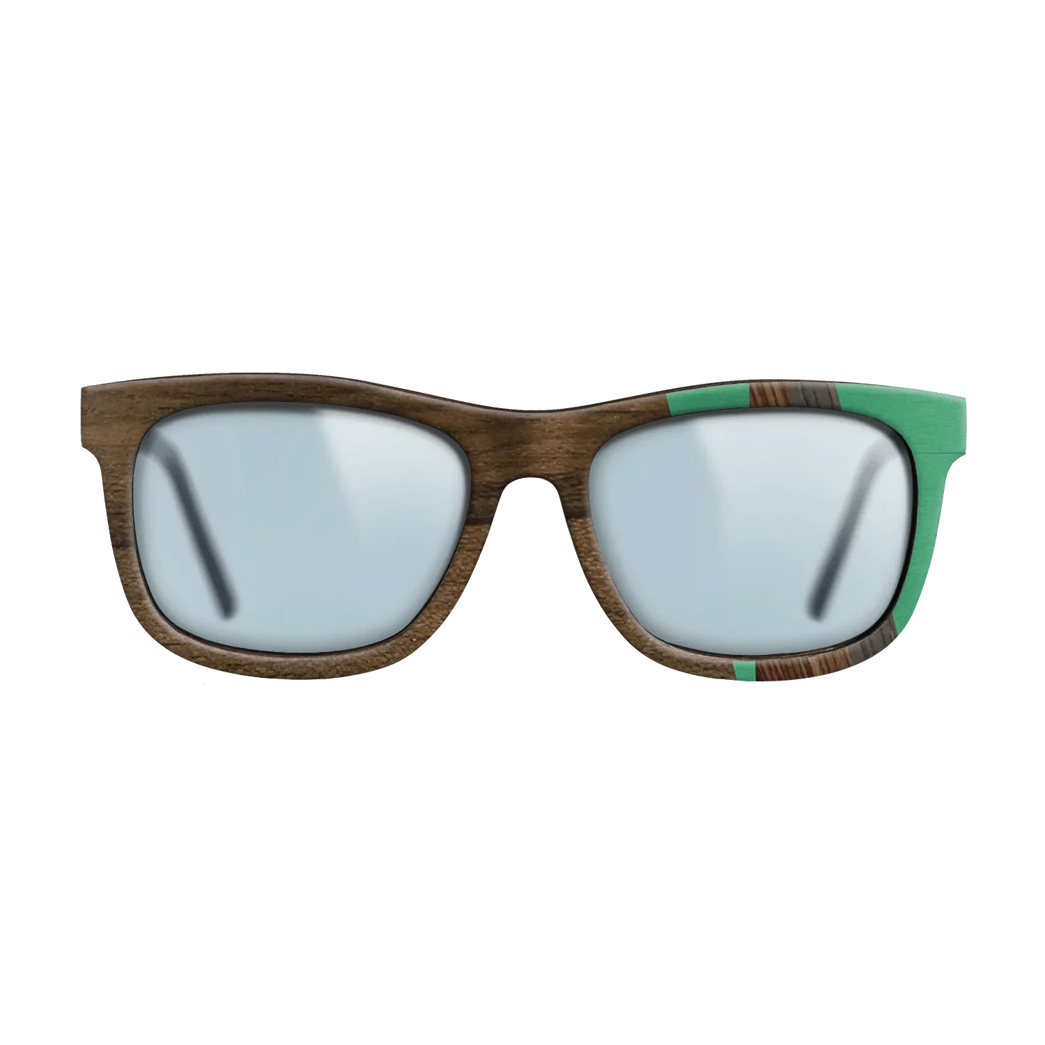 Ziricote Dark Quartered,Poplar Dyed: Green,Kingwood,Fumed Oak,Walnut: Straight Grain: Fractal - The Hero - Square - 1479 - SIRIS wood optic