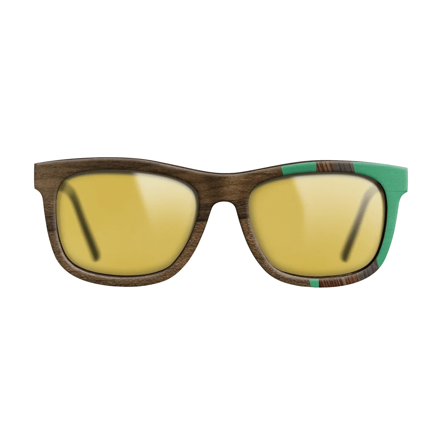 Ziricote Dark Quartered,Poplar Dyed: Green,Kingwood,Fumed Oak,Walnut: Straight Grain: Fractal - The Hero - Square - 1479 - SIRIS wood optic