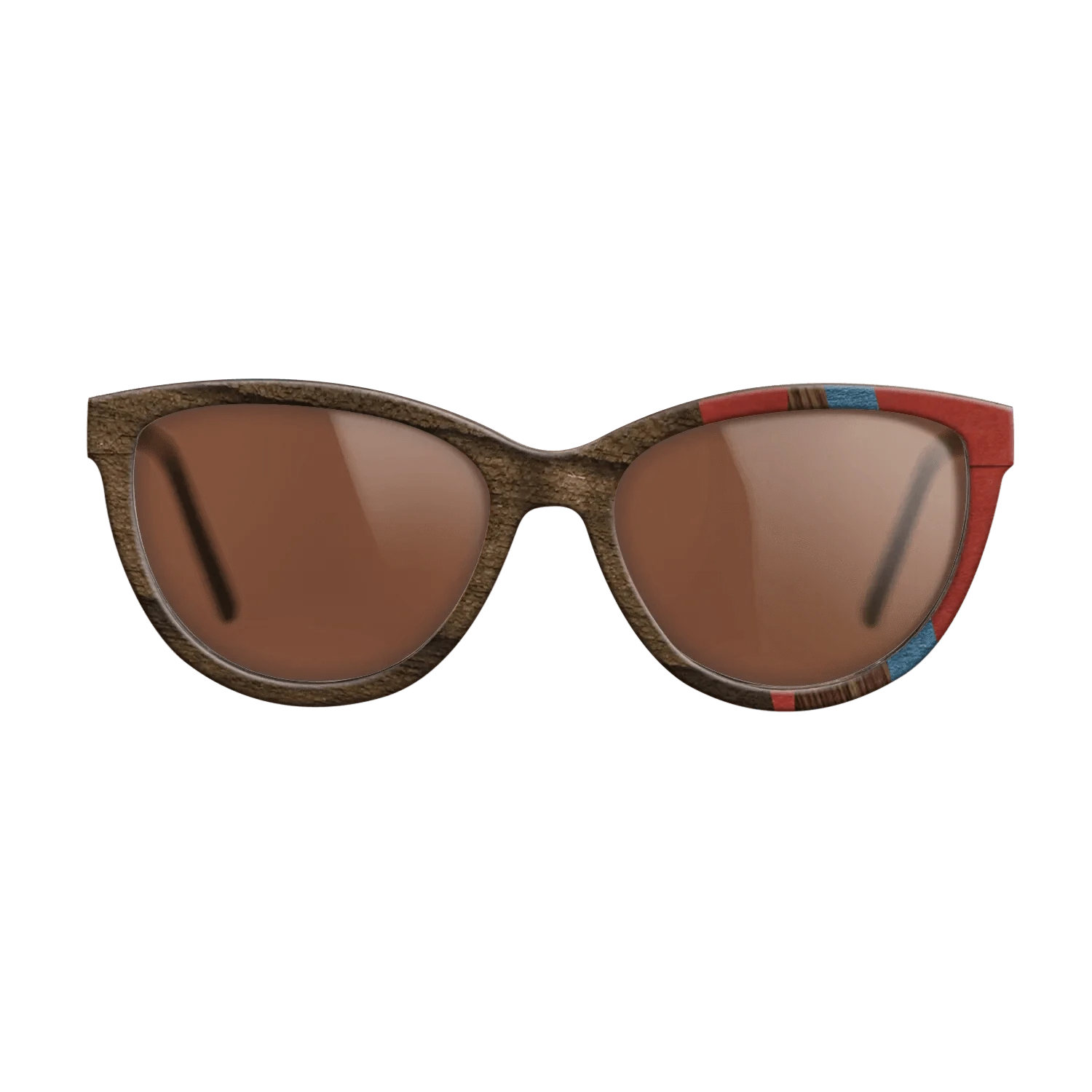 Walnut: Straight Grain,Ziricote Dark Quartered,Poplar Dyed: Blue Denim,Poplar Dyed: Red,Kingwood: Fractal - The Maiden - Cat - 1214 - SIRIS wood optic