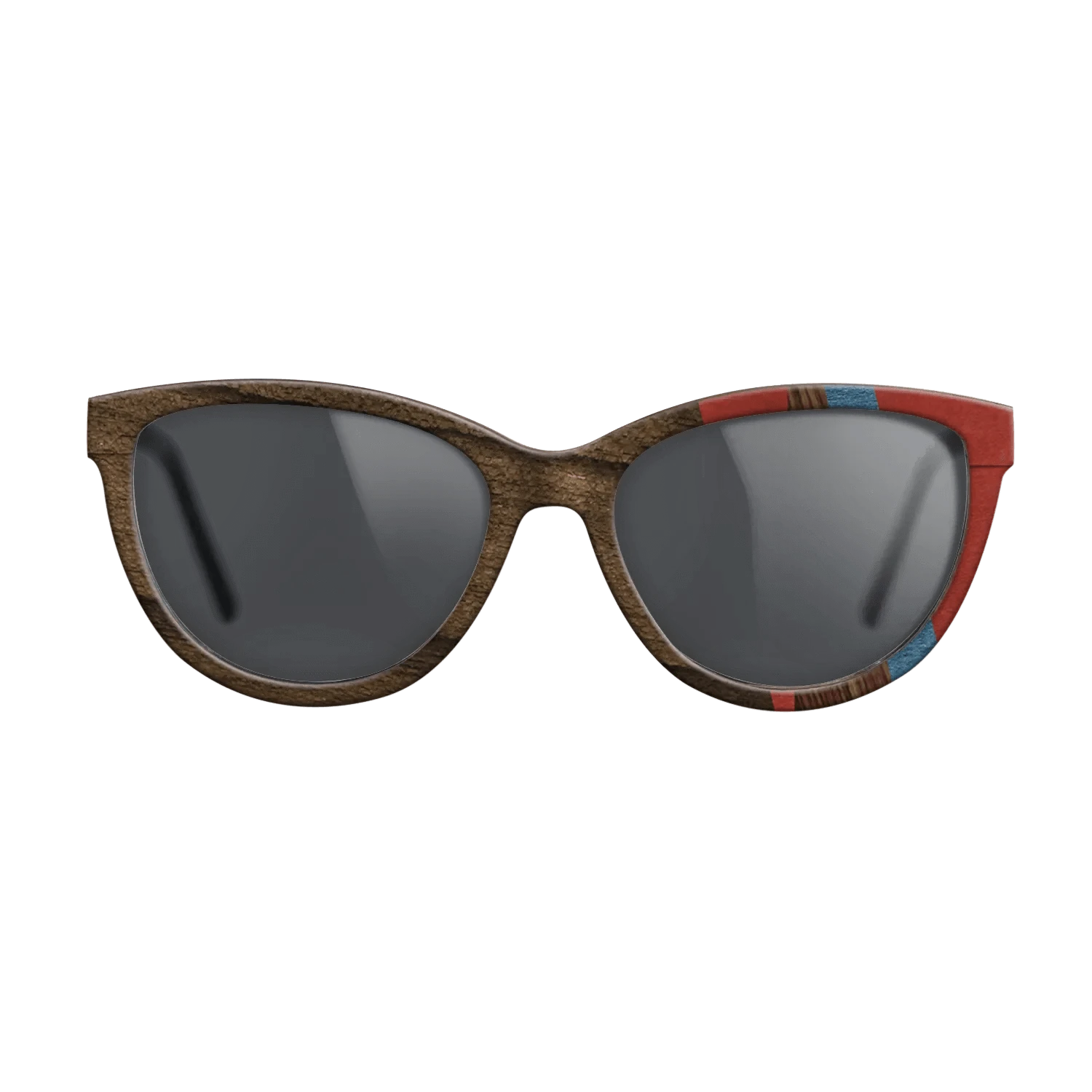 Walnut: Straight Grain,Ziricote Dark Quartered,Poplar Dyed: Blue Denim,Poplar Dyed: Red,Kingwood: Fractal - The Maiden - Cat - 1214 - SIRIS wood optic