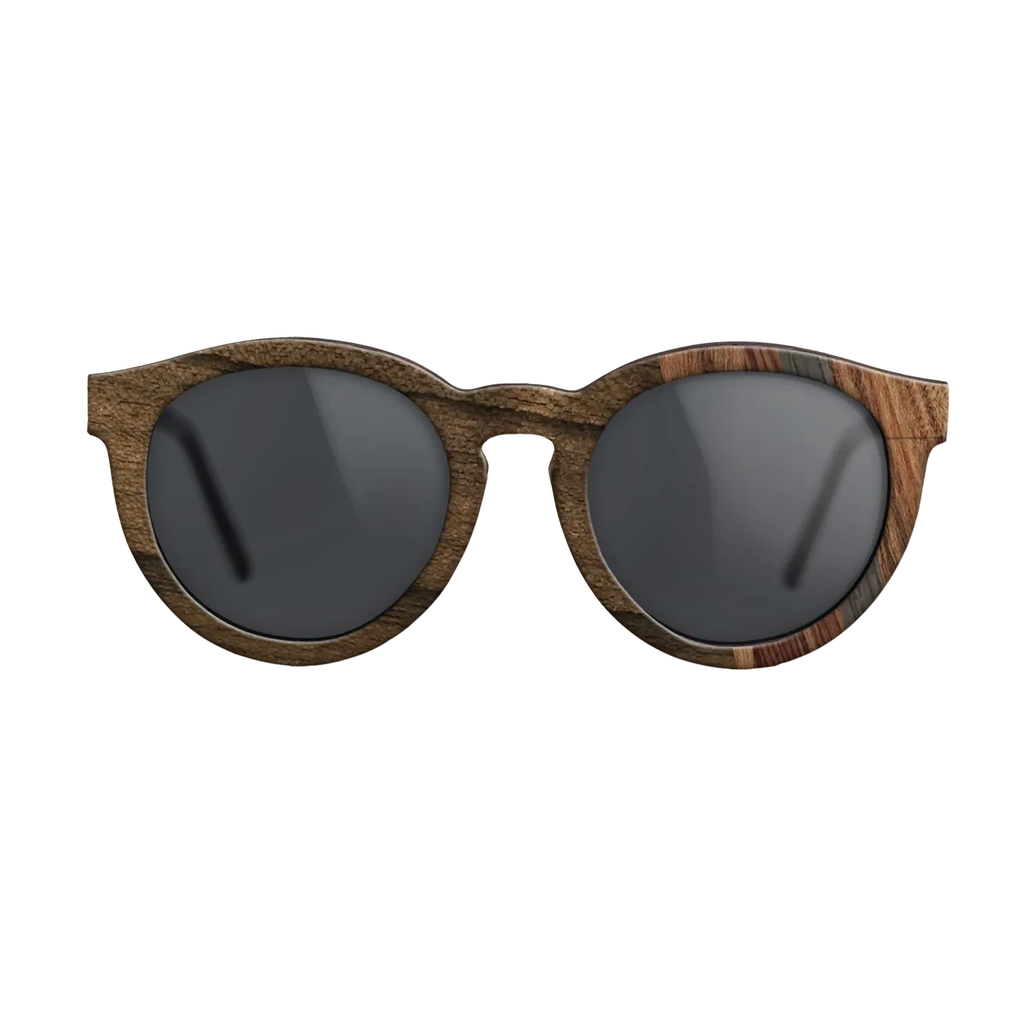 Ziricote Dark Quartered,Kingwood,Santos Rosewood Dark,Fumed Oak: Fractal - The Rebel - Round - 786 - SIRIS wood optic