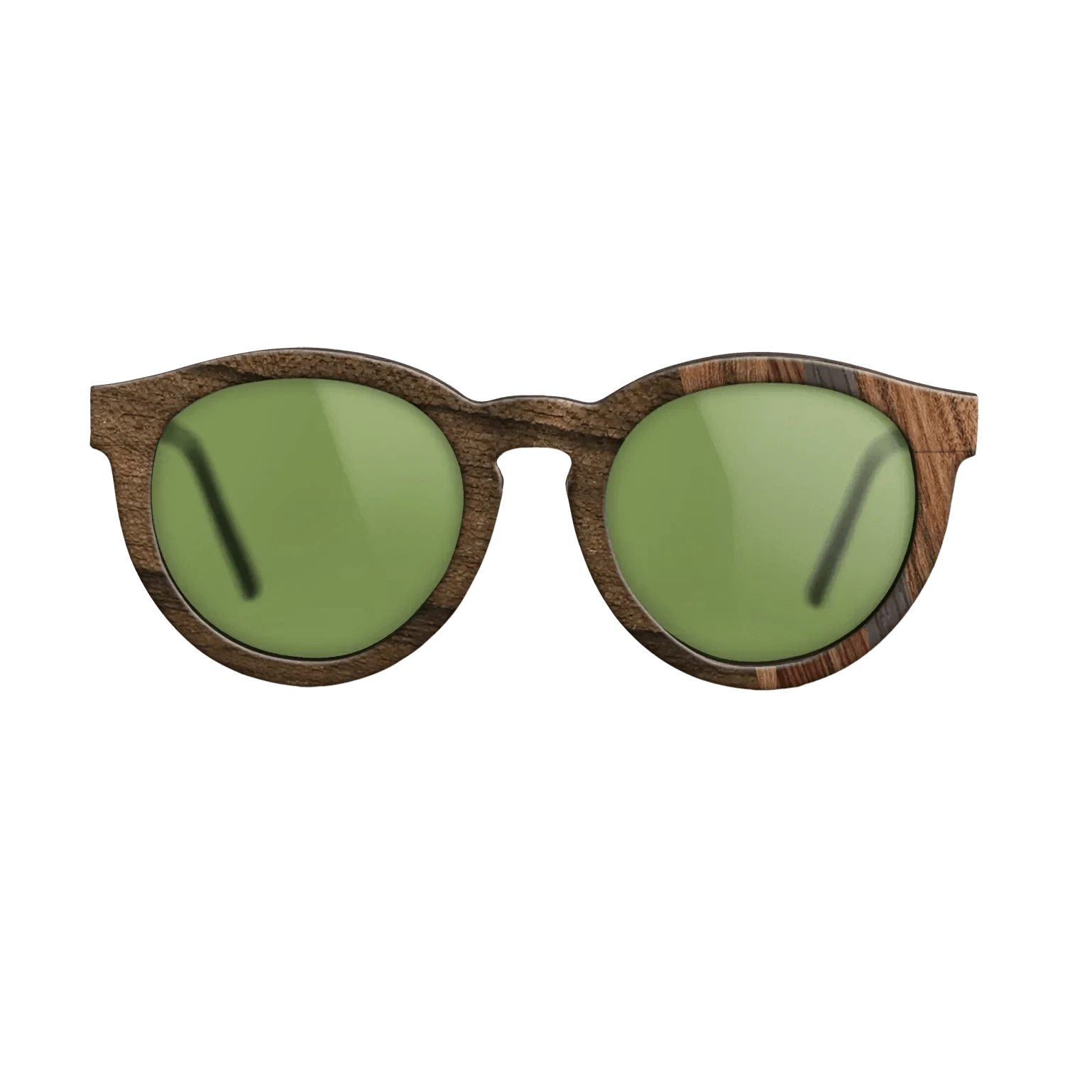 Ziricote Dark Quartered,Kingwood,Santos Rosewood Dark,Fumed Oak: Fractal - The Rebel - Round - 786 - SIRIS wood optic