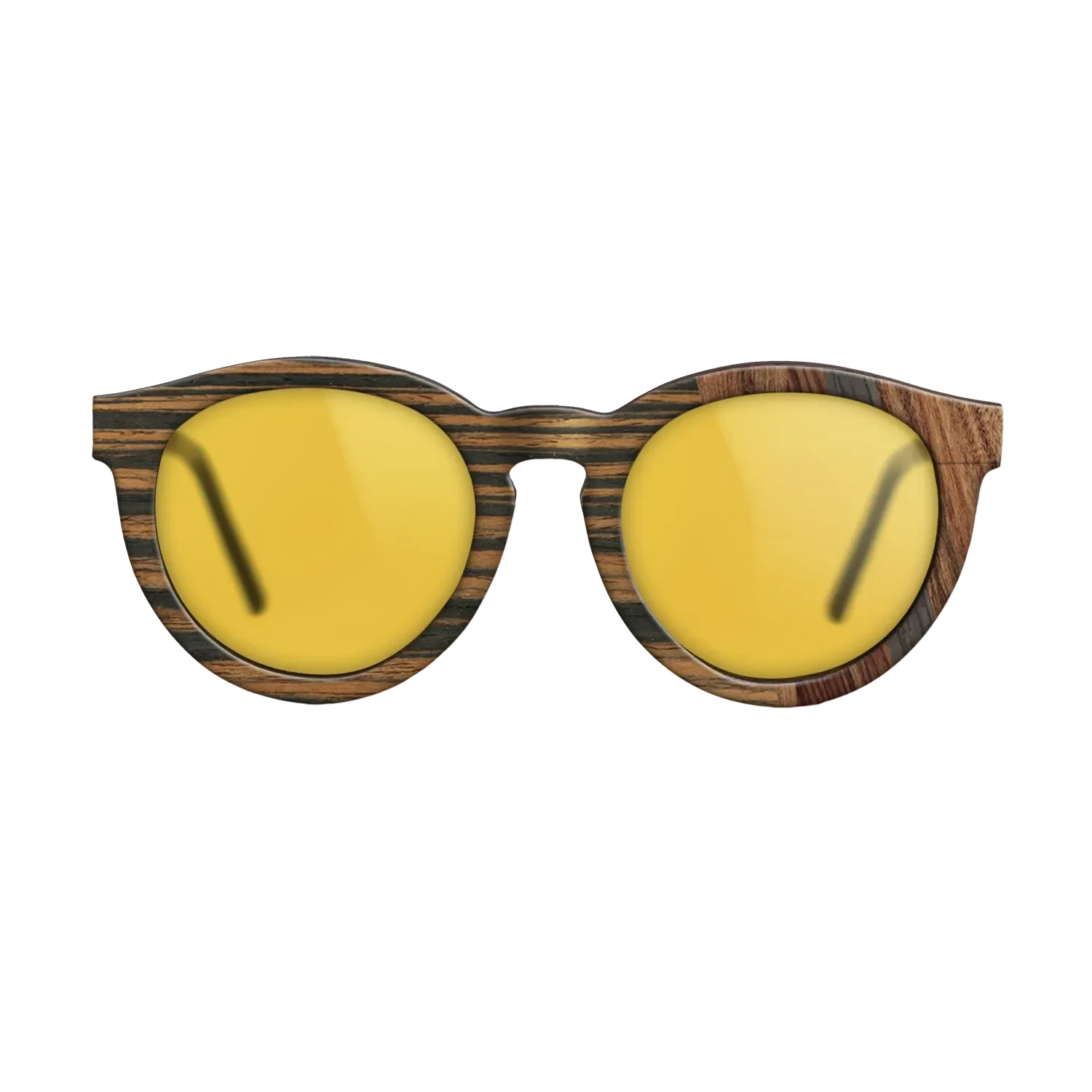 Walnut: Straight Grain,Italian Ebony,Santos Rosewood Dark,Rosewood Reconstituted: Fractal - The Rebel - Round - 870 - SIRIS wood optic