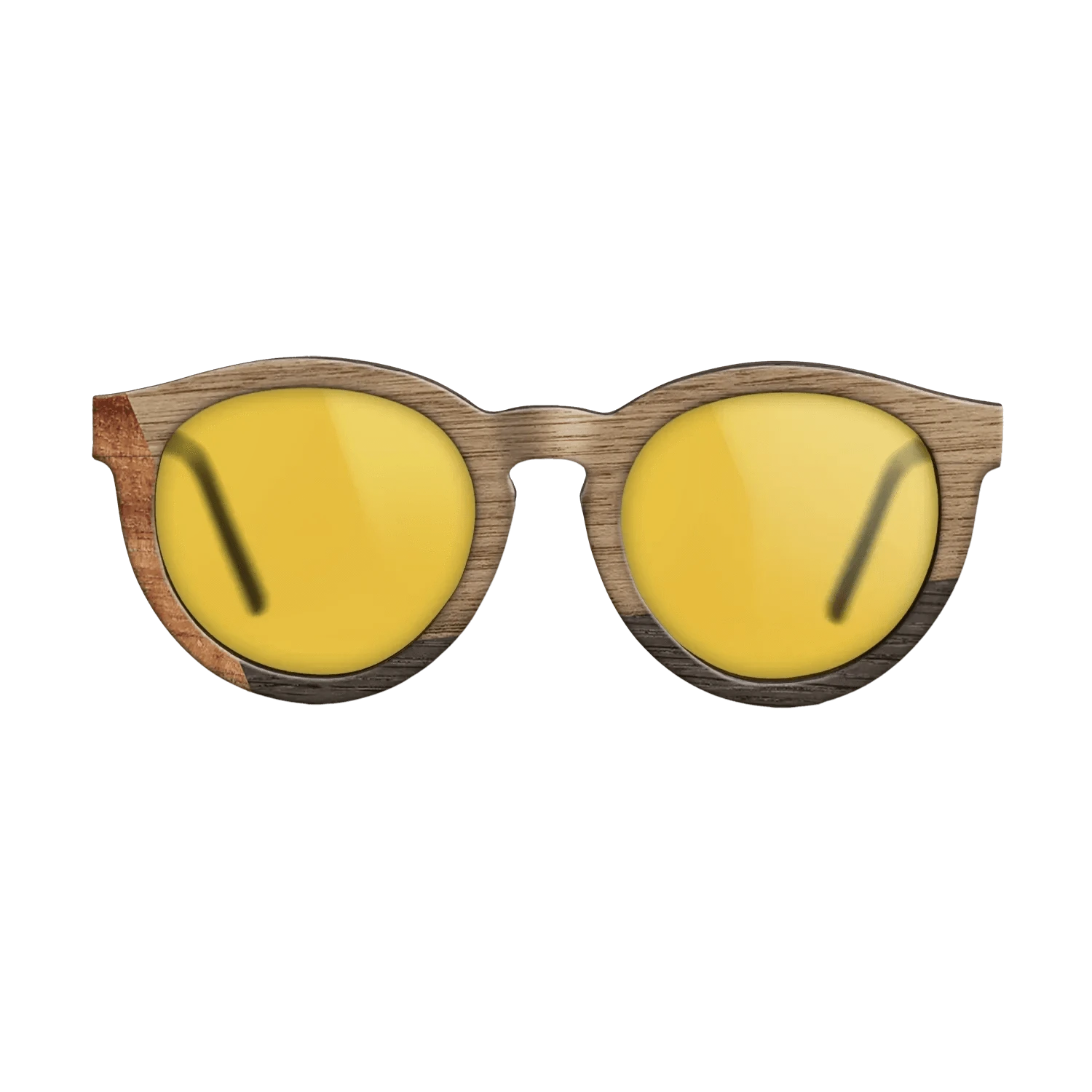 Koa,Walnut: Straight Grain,Fumed Oak: Angle Cut - The Rebel - Round - 1352 - SIRIS wood optic