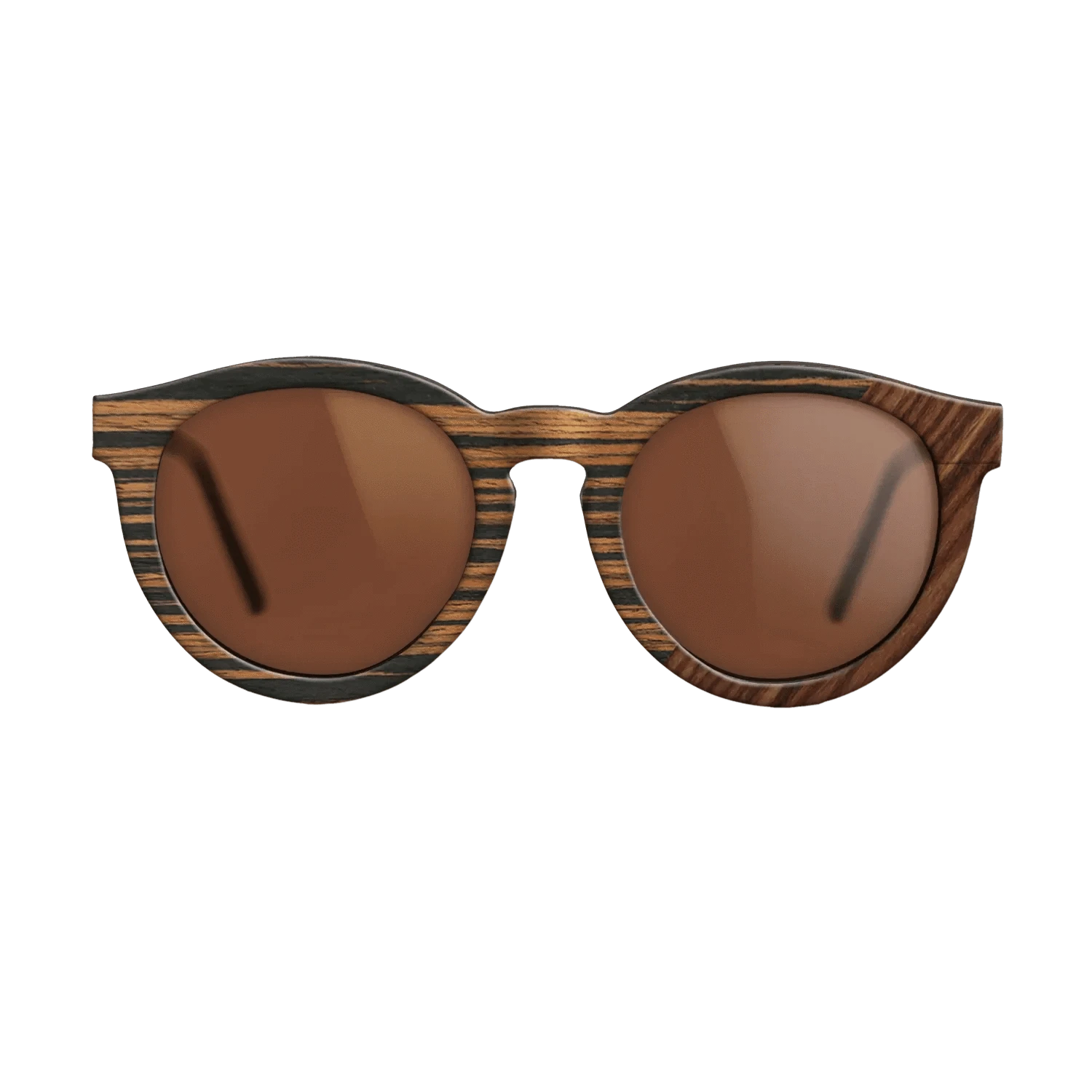 Ziricote Dark Quartered,Italian Ebony,Santos Rosewood Dark: Angle Cut - The Rebel - Round - 1925 - SIRIS wood optic