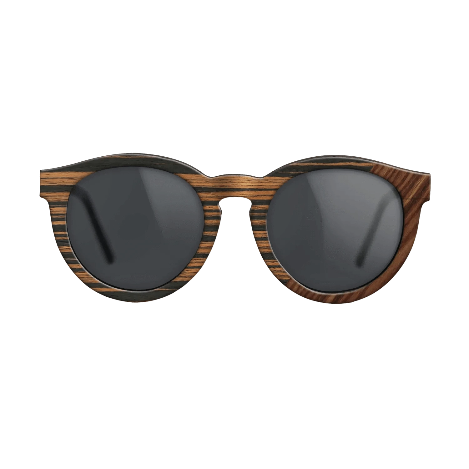 Ziricote Dark Quartered,Italian Ebony,Santos Rosewood Dark: Angle Cut - The Rebel - Round - 1925 - SIRIS wood optic
