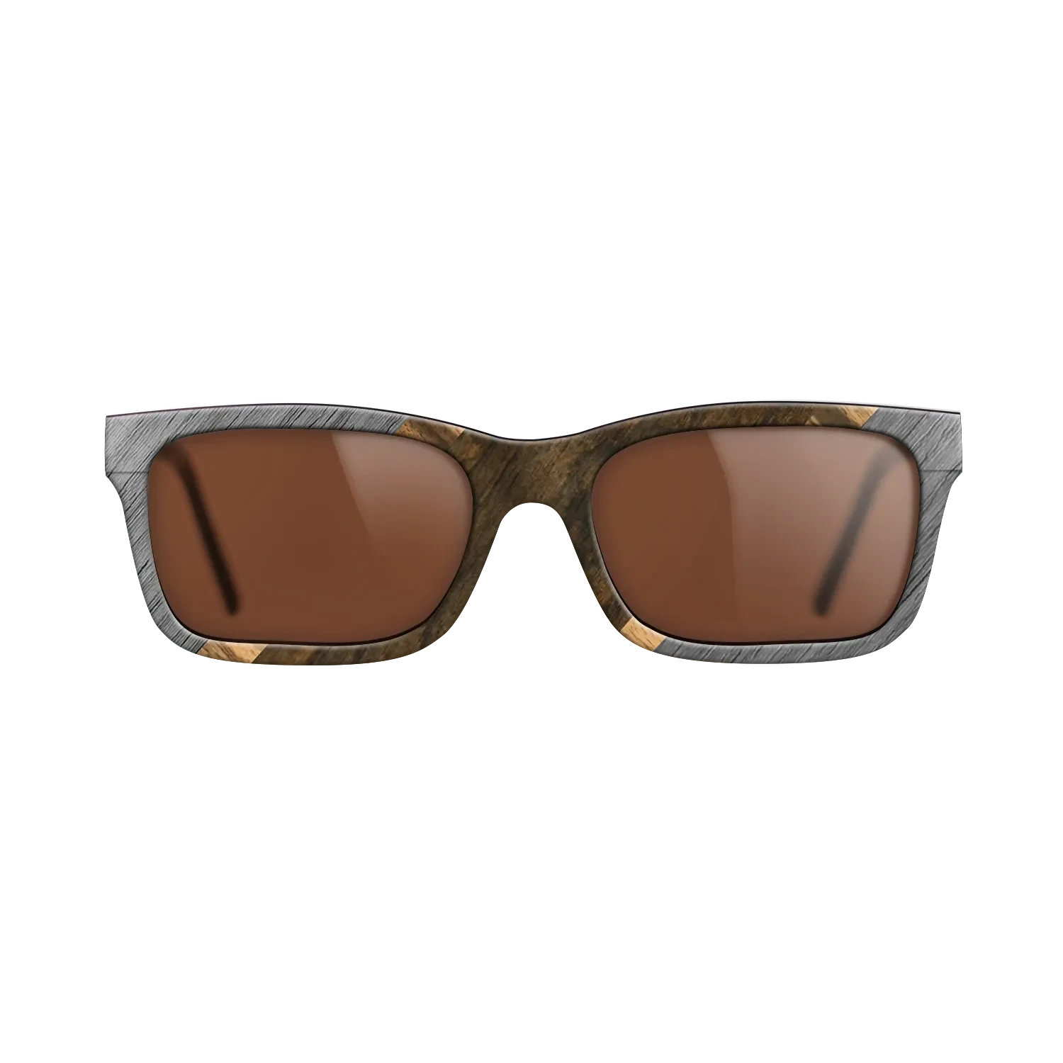 Ziricote Dark Quartered,Poplar Dyed: Grey,Louro Preto,Walnut Claro Dark: Angle Cut - The Sage - Rectangle - 1253 - SIRIS wood optic