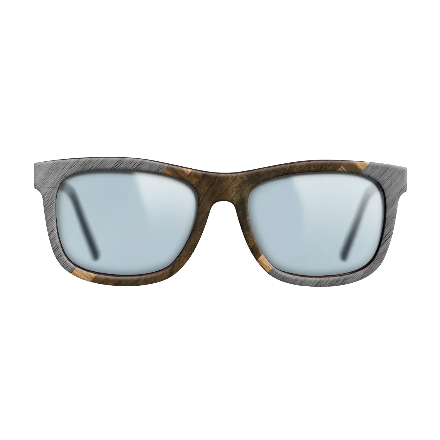 Ziricote Dark Quartered,Poplar Dyed: Grey,Louro Preto,Walnut Claro Dark: Angle Cut - The Hero - Square - 1253 - SIRIS wood optic
