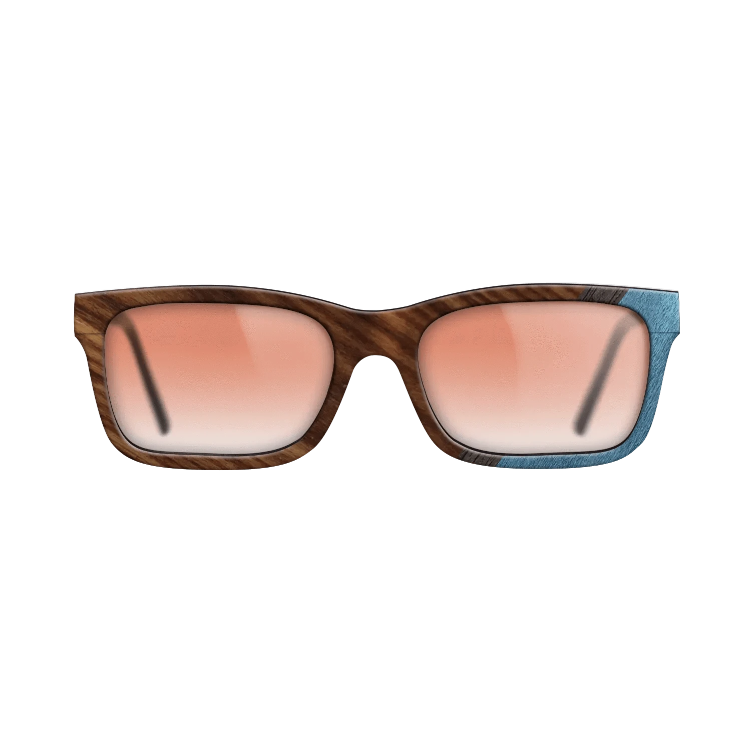 Walnut: Straight Grain,Santos Rosewood Dark,Poplar Dyed: Blue Denim,Fumed Oak: Angle Cut - The Sage - Rectangle - 706 - SIRIS wood optic
