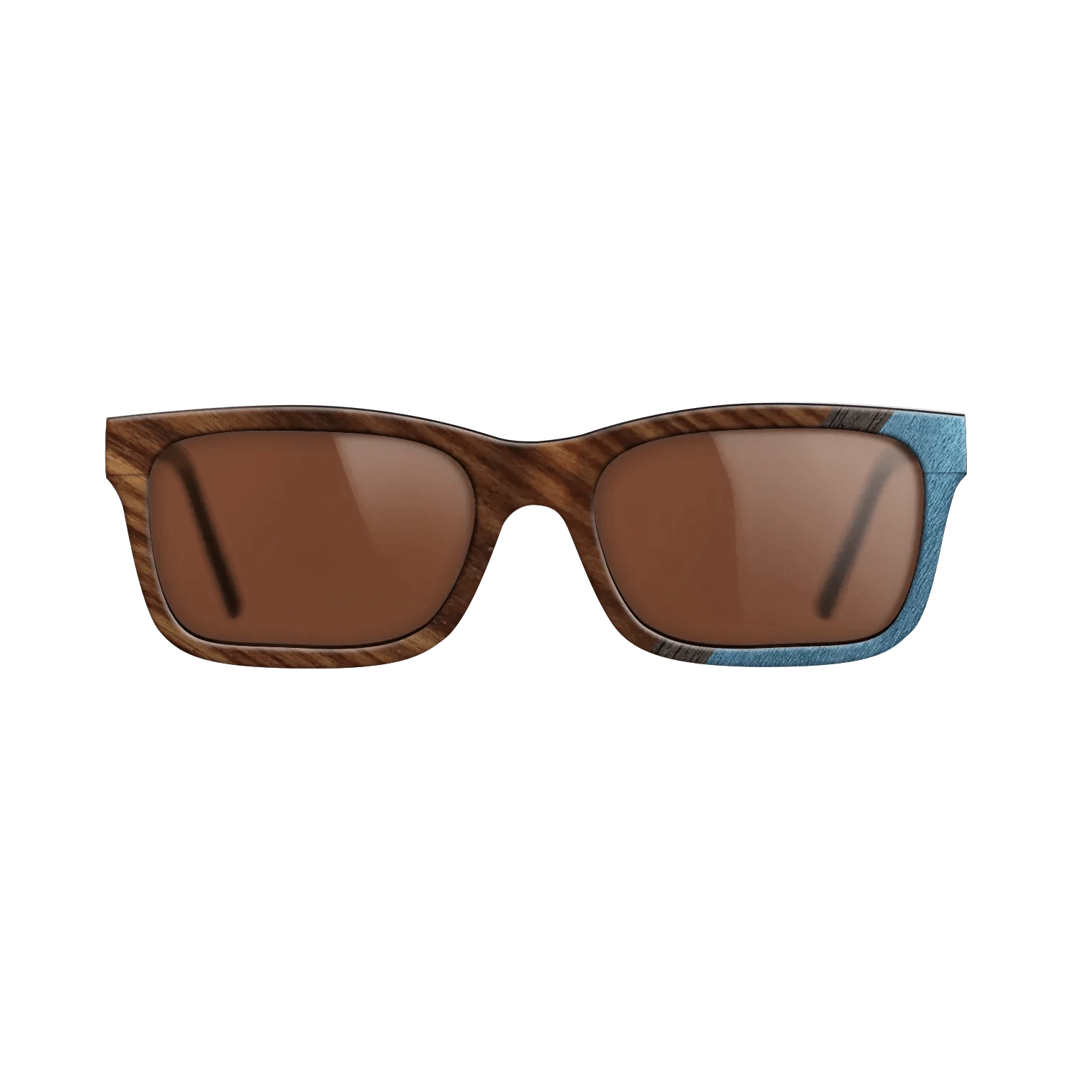 Walnut: Straight Grain,Santos Rosewood Dark,Poplar Dyed: Blue Denim,Fumed Oak: Angle Cut - The Sage - Rectangle - 706 - SIRIS wood optic