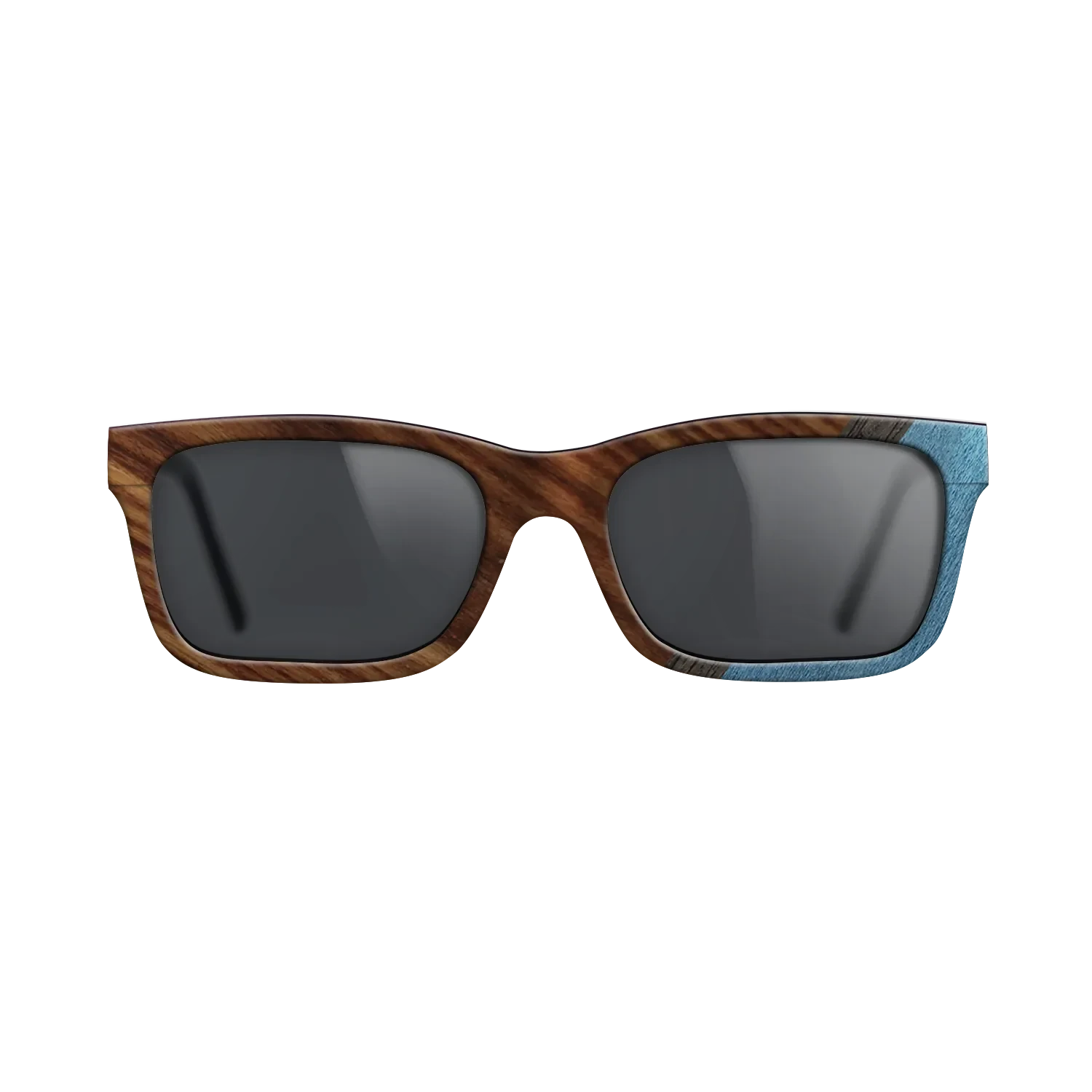 Walnut: Straight Grain,Santos Rosewood Dark,Poplar Dyed: Blue Denim,Fumed Oak: Angle Cut - The Sage - Rectangle - 706 - SIRIS wood optic