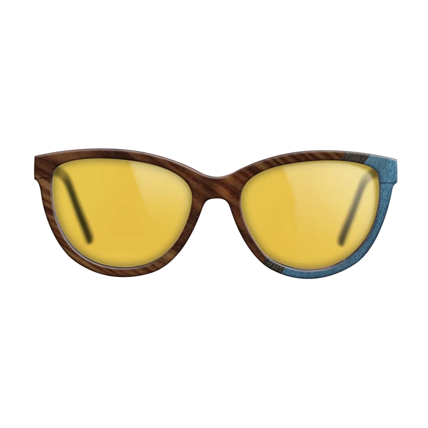 Walnut: Straight Grain,Santos Rosewood Dark,Poplar Dyed: Blue Denim,Fumed Oak: Angle Cut - The Maiden - Cat - 706 - SIRIS wood optic