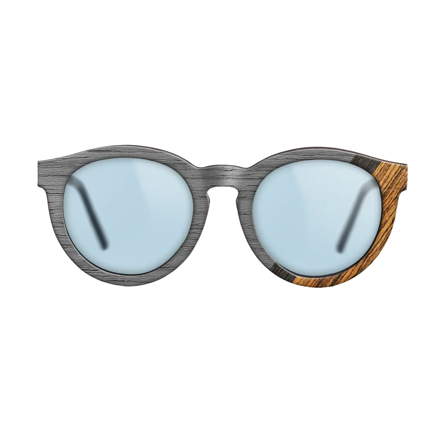 Wenge,Poplar Dyed: Grey,Fumed Oak,Bocote: Angle Cut - The Rebel - Round - 928 - SIRIS wood optic