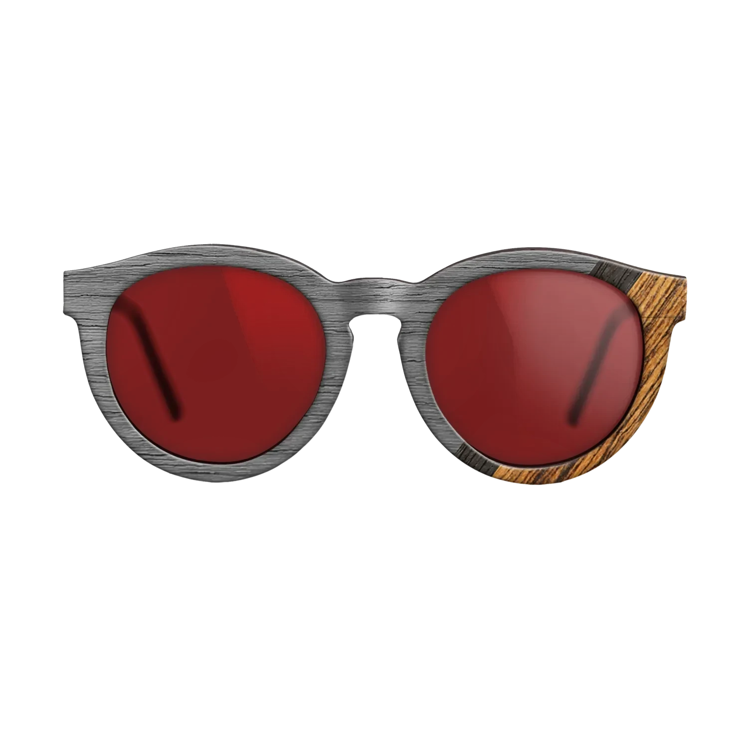 Wenge,Poplar Dyed: Grey,Fumed Oak,Bocote: Angle Cut - The Rebel - Round - 928 - SIRIS wood optic