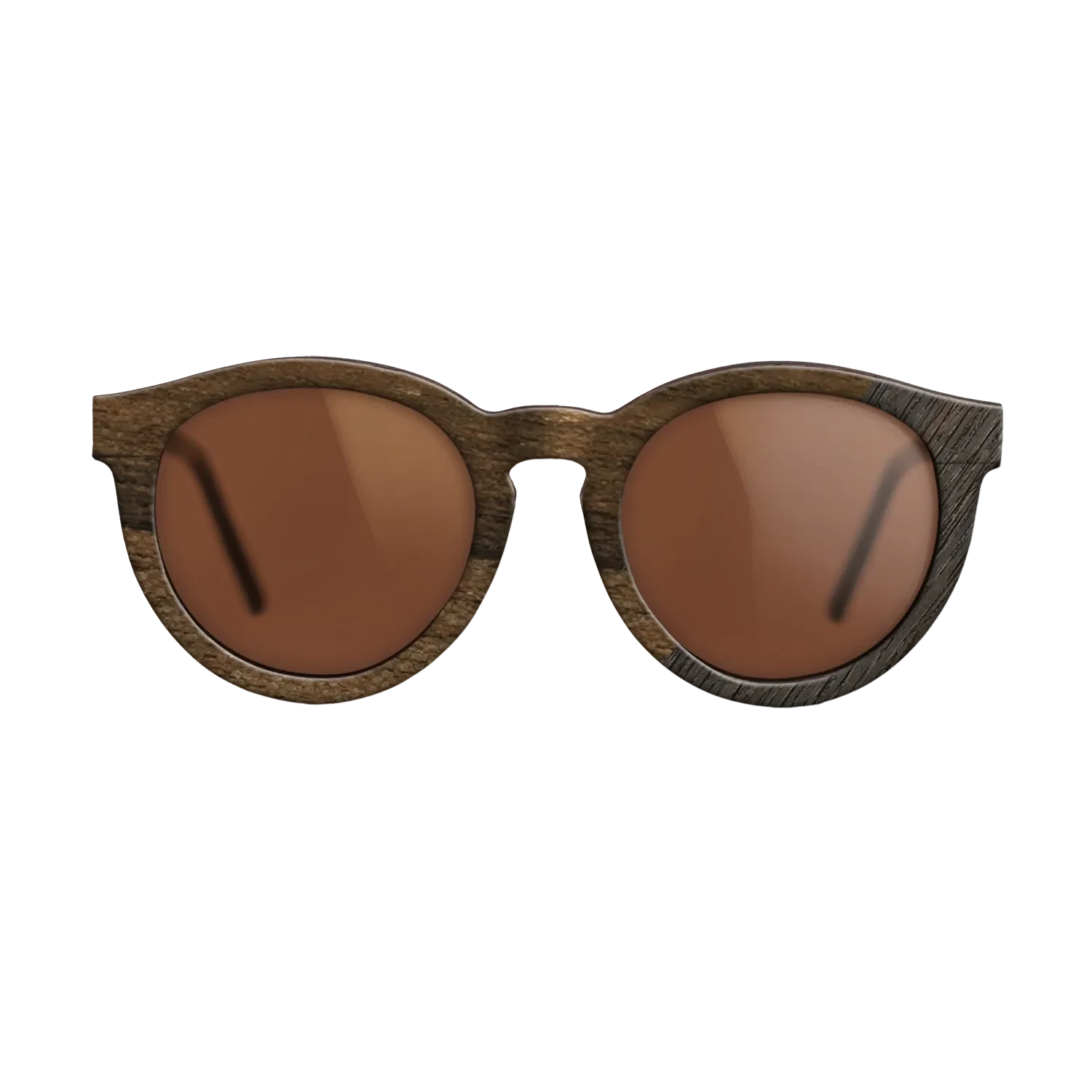 Italian Ebony,Ziricote Dark Quartered,Fumed Oak: Angle Cut - The Rebel - Round - 1641 - SIRIS wood optic