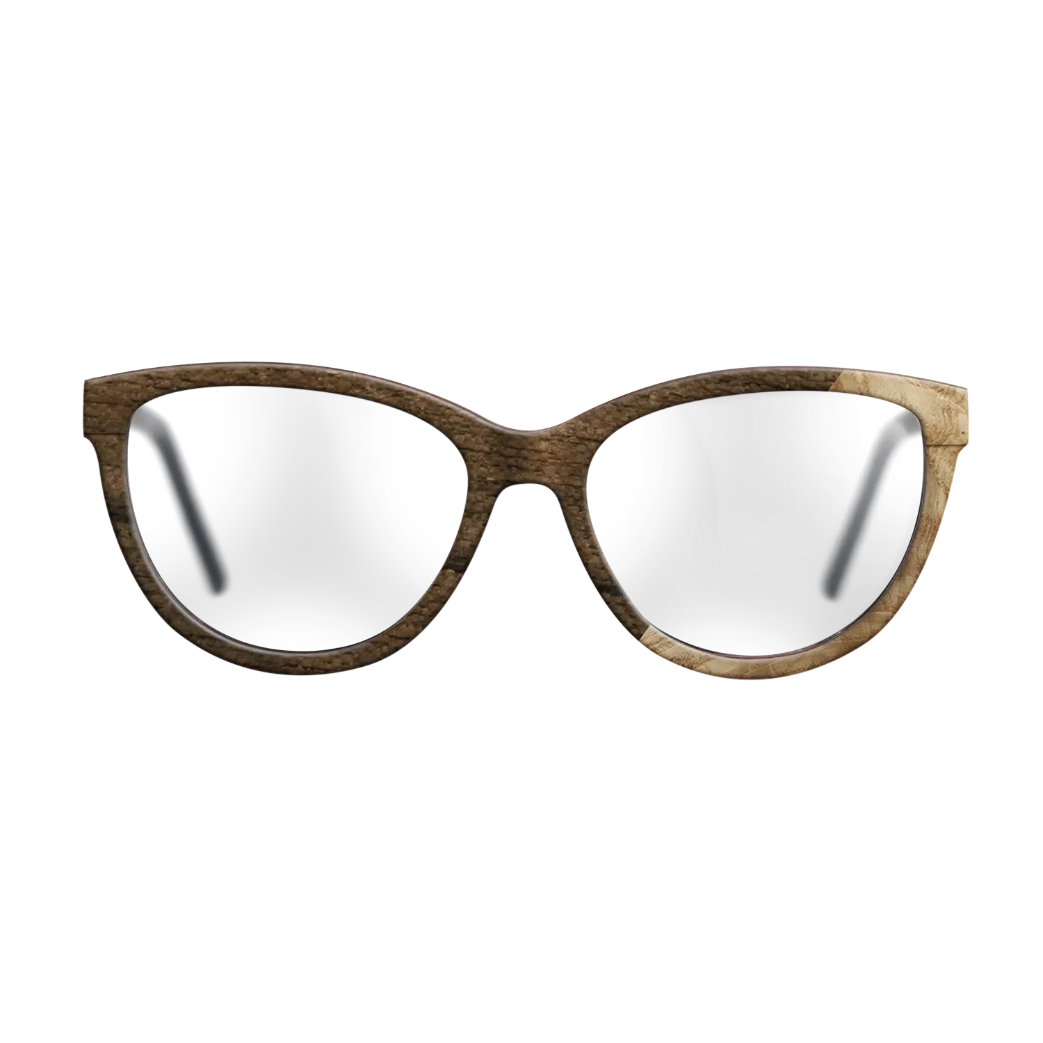 Poplar Dyed: Grey,Ziricote Dark Quartered,Olive Burl: Angle Cut - The Maiden - Cat - 1655 - SIRIS wood optic