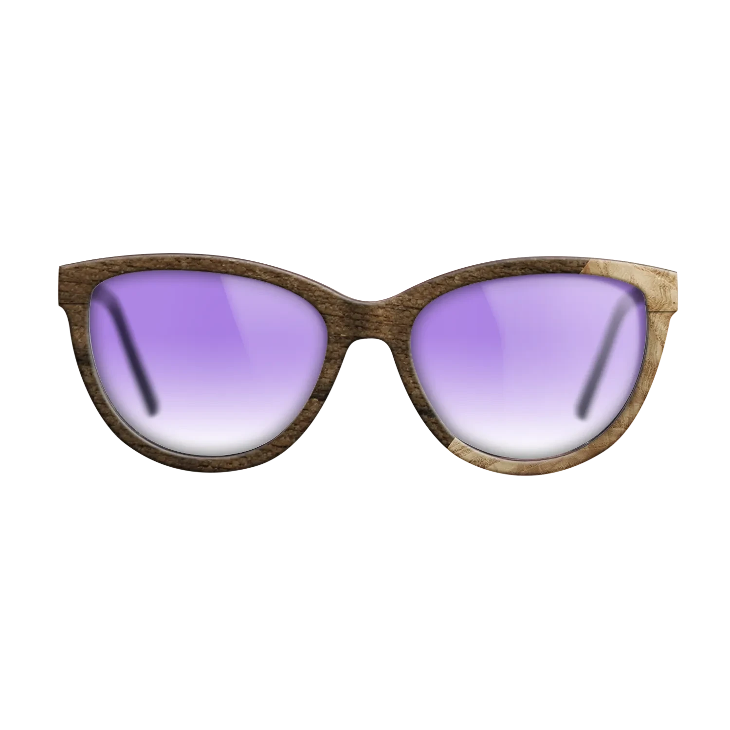 Poplar Dyed: Grey,Ziricote Dark Quartered,Olive Burl: Angle Cut - The Maiden - Cat - 1655 - SIRIS wood optic
