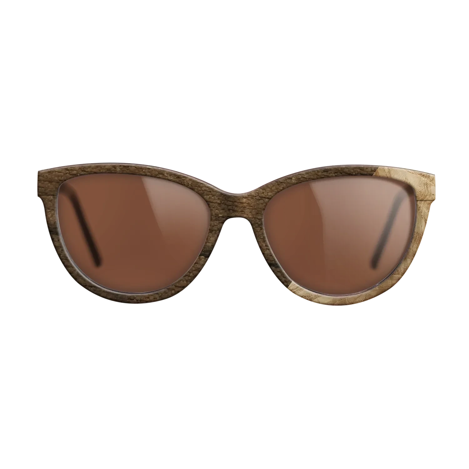 Poplar Dyed: Grey,Ziricote Dark Quartered,Olive Burl: Angle Cut - The Maiden - Cat - 1655 - SIRIS wood optic