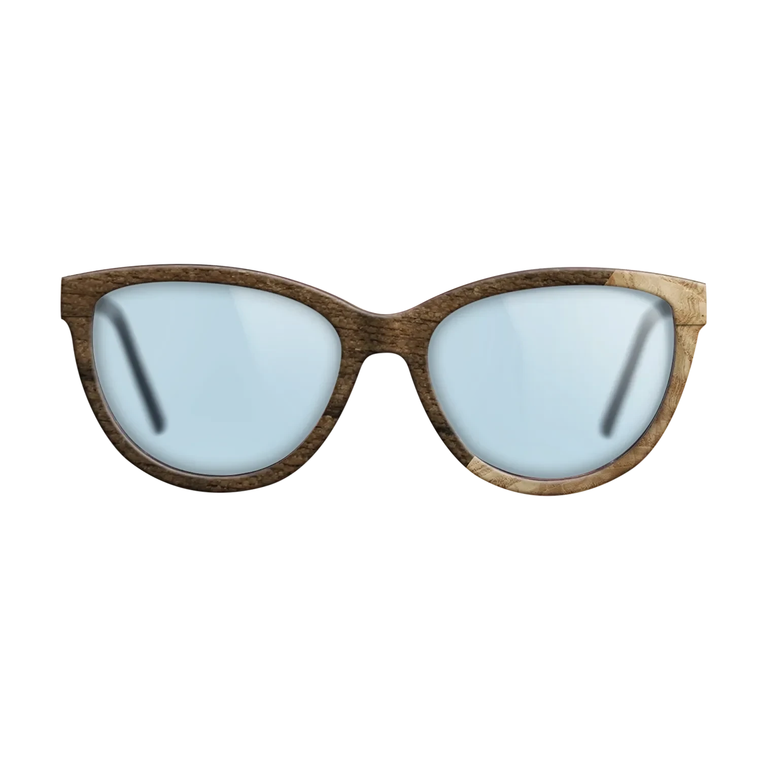Poplar Dyed: Grey,Ziricote Dark Quartered,Olive Burl: Angle Cut - The Maiden - Cat - 1655 - SIRIS wood optic
