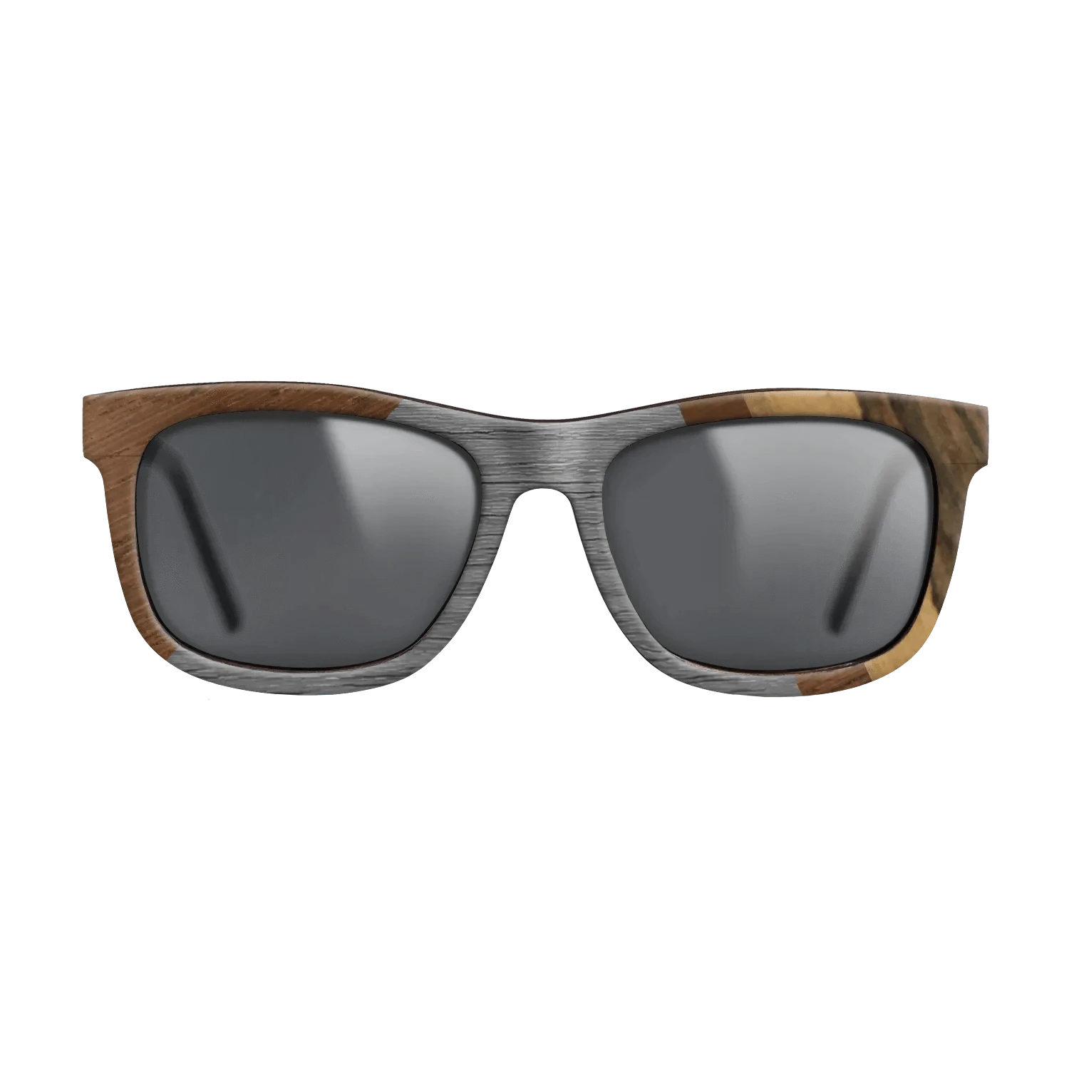 Walnut: Straight Grain,Poplar Dyed: Grey,Wenge,Ziricote Dark Quartered,Royal White Ebony: Angle Cut - The Hero - Square - 990 - SIRIS wood optic