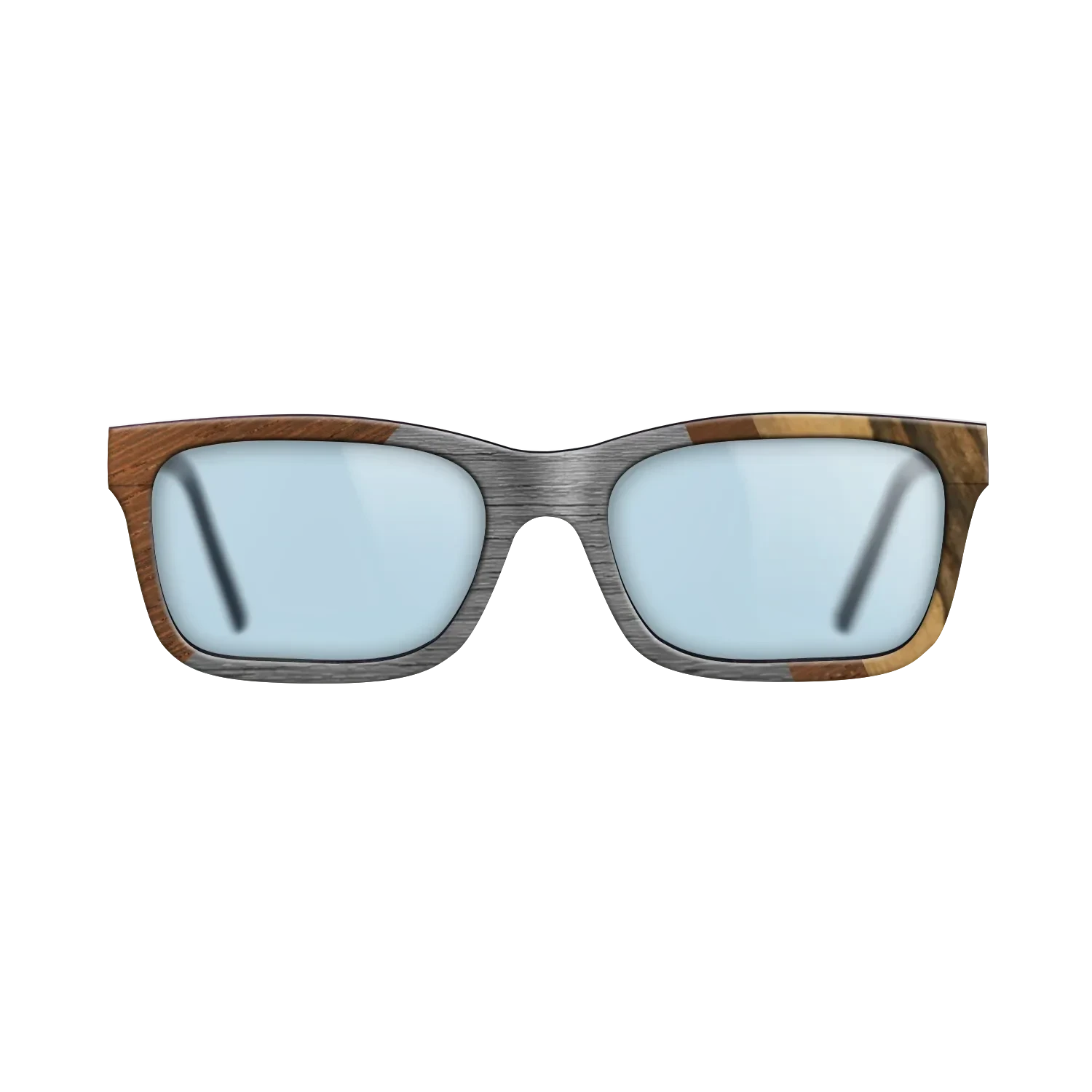 Walnut: Straight Grain,Poplar Dyed: Grey,Wenge,Ziricote Dark Quartered,Royal White Ebony: Angle Cut - The Sage - Rectangle - 990 - SIRIS wood optic