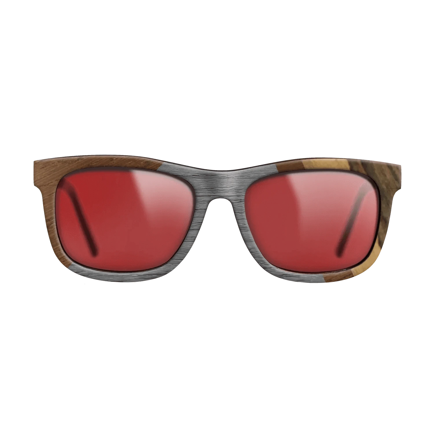Walnut: Straight Grain,Poplar Dyed: Grey,Wenge,Ziricote Dark Quartered,Royal White Ebony: Angle Cut - The Hero - Square - 990 - SIRIS wood optic