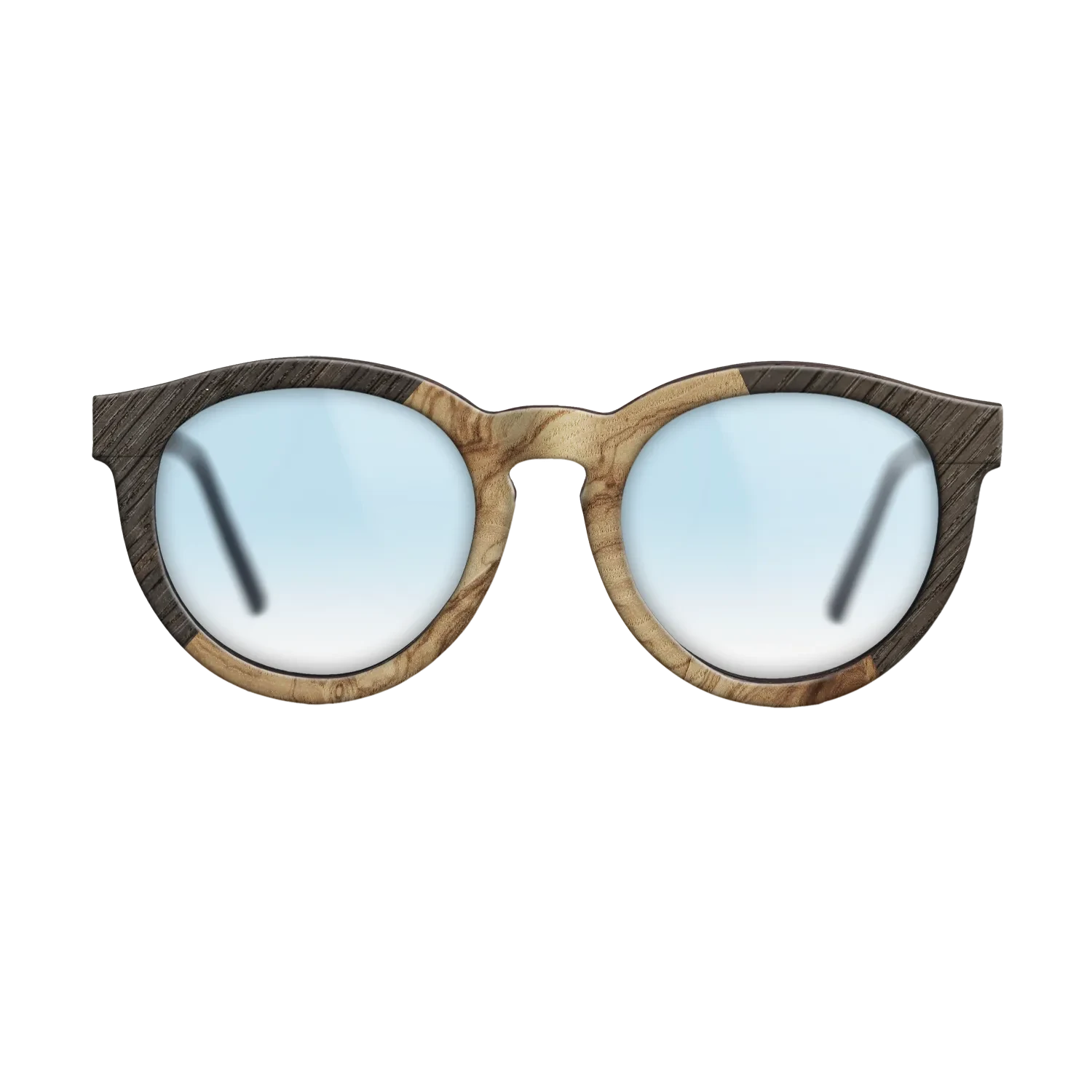 Olive Burl,Fumed Oak: Angle Cut - The Rebel - Round - 1514 - SIRIS wood optic