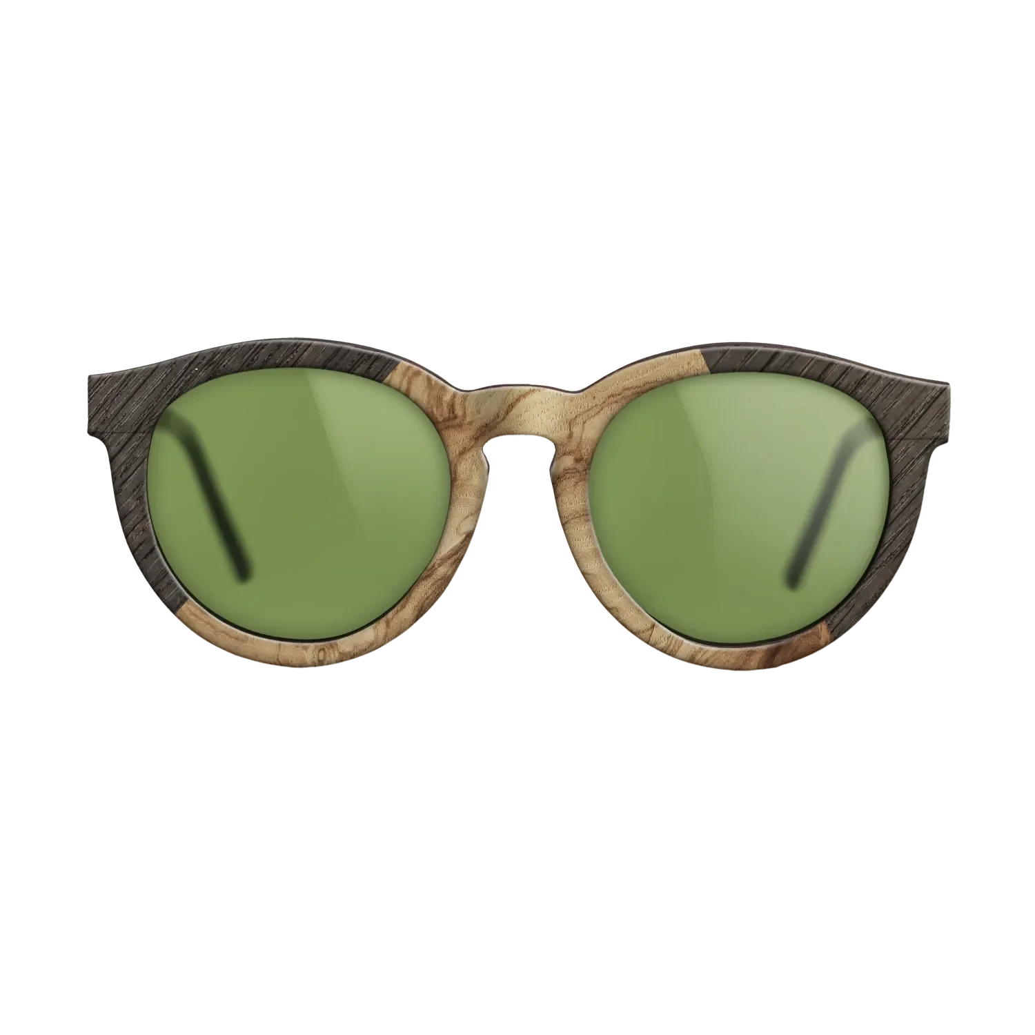 Olive Burl,Fumed Oak: Angle Cut - The Rebel - Round - 1514 - SIRIS wood optic