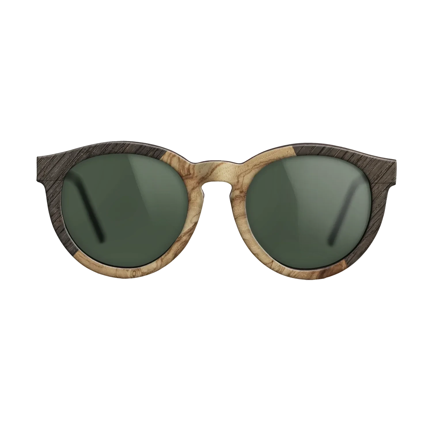 Olive Burl,Fumed Oak: Angle Cut - The Rebel - Round - 1514 - SIRIS wood optic
