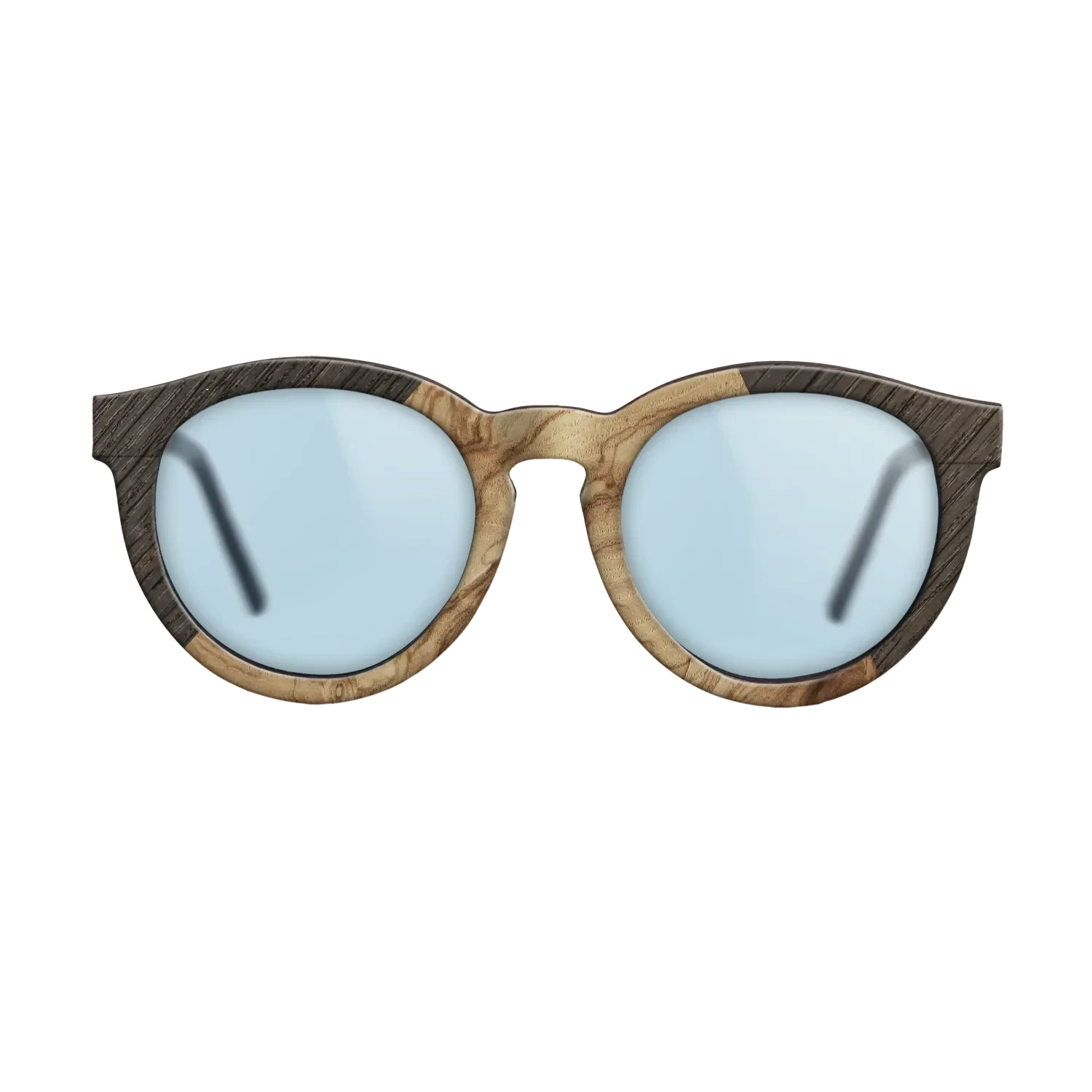 Olive Burl,Fumed Oak: Angle Cut - The Rebel - Round - 1514 - SIRIS wood optic