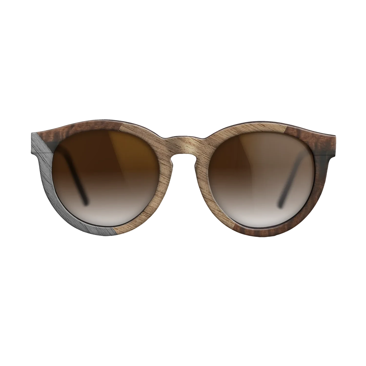 Walnut: Straight Grain,Fumed Eucalyptus,Poplar Dyed: Grey: Weave - The Rebel - Round - 1780 - SIRIS wood optic