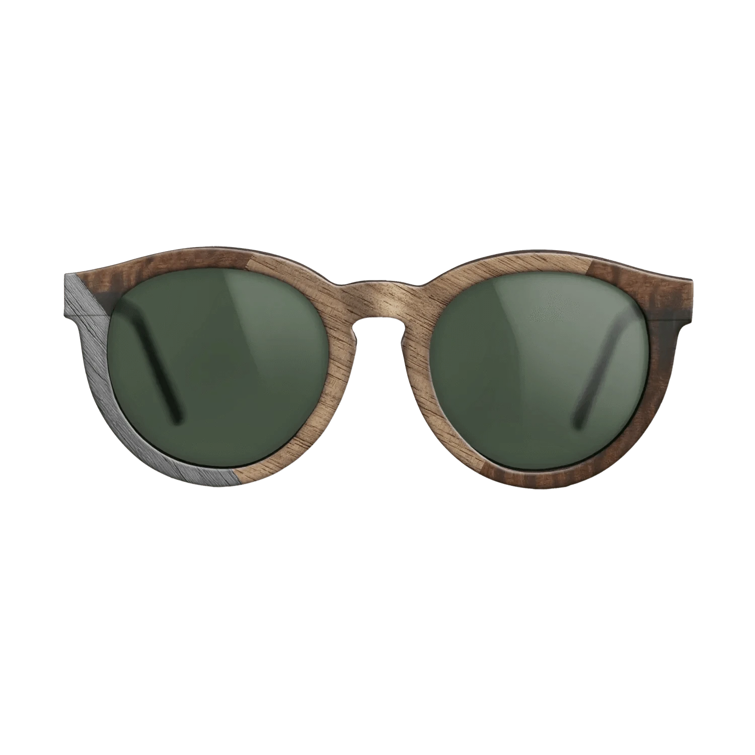 Walnut: Straight Grain,Fumed Eucalyptus,Poplar Dyed: Grey: Weave - The Rebel - Round - 1780 - SIRIS wood optic