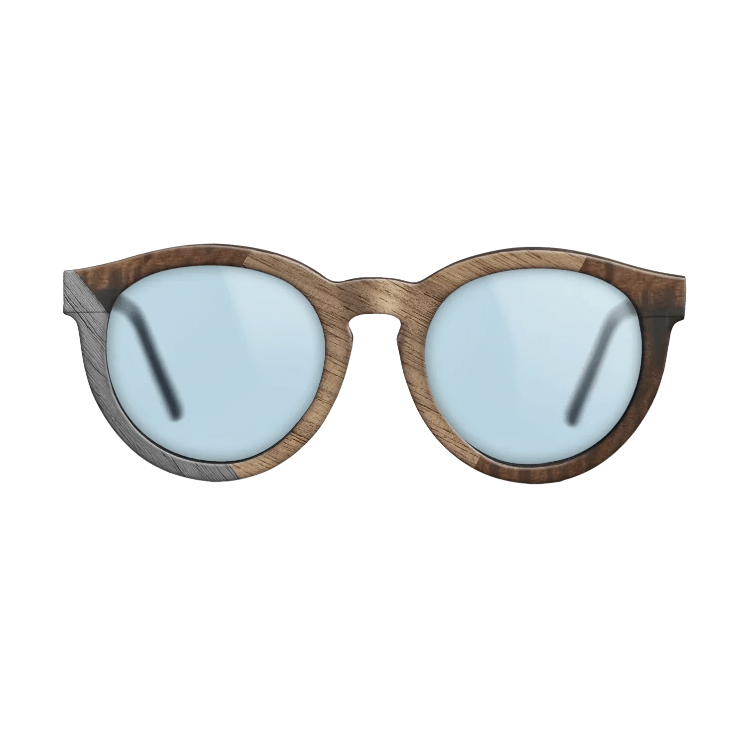 Walnut: Straight Grain,Fumed Eucalyptus,Poplar Dyed: Grey: Weave - The Rebel - Round - 1780 - SIRIS wood optic