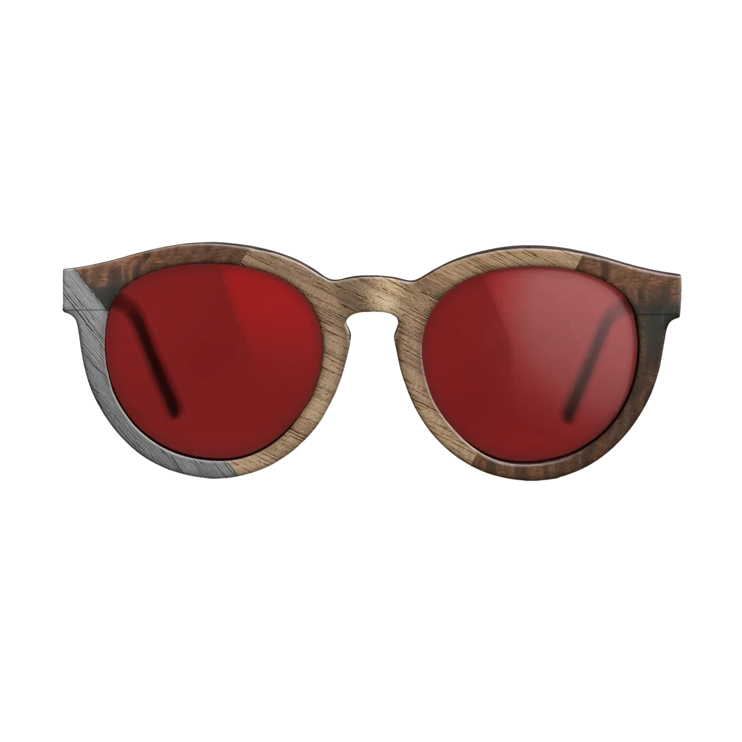 Walnut: Straight Grain,Fumed Eucalyptus,Poplar Dyed: Grey: Weave - The Rebel - Round - 1780 - SIRIS wood optic