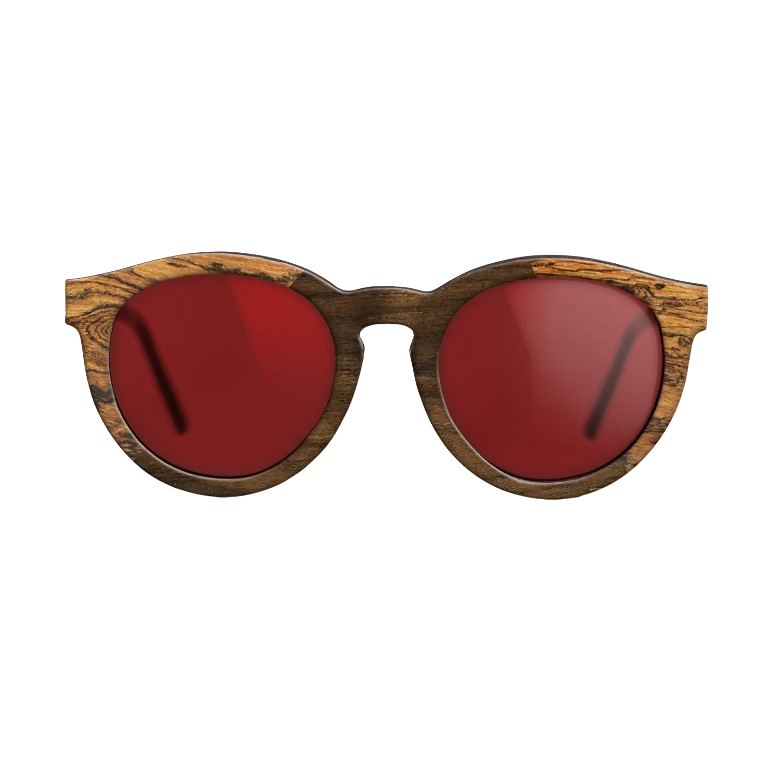 Ziricote Dark Quartered,Bocote: Angle Cut - The Rebel - Round - 842 - SIRIS wood optic