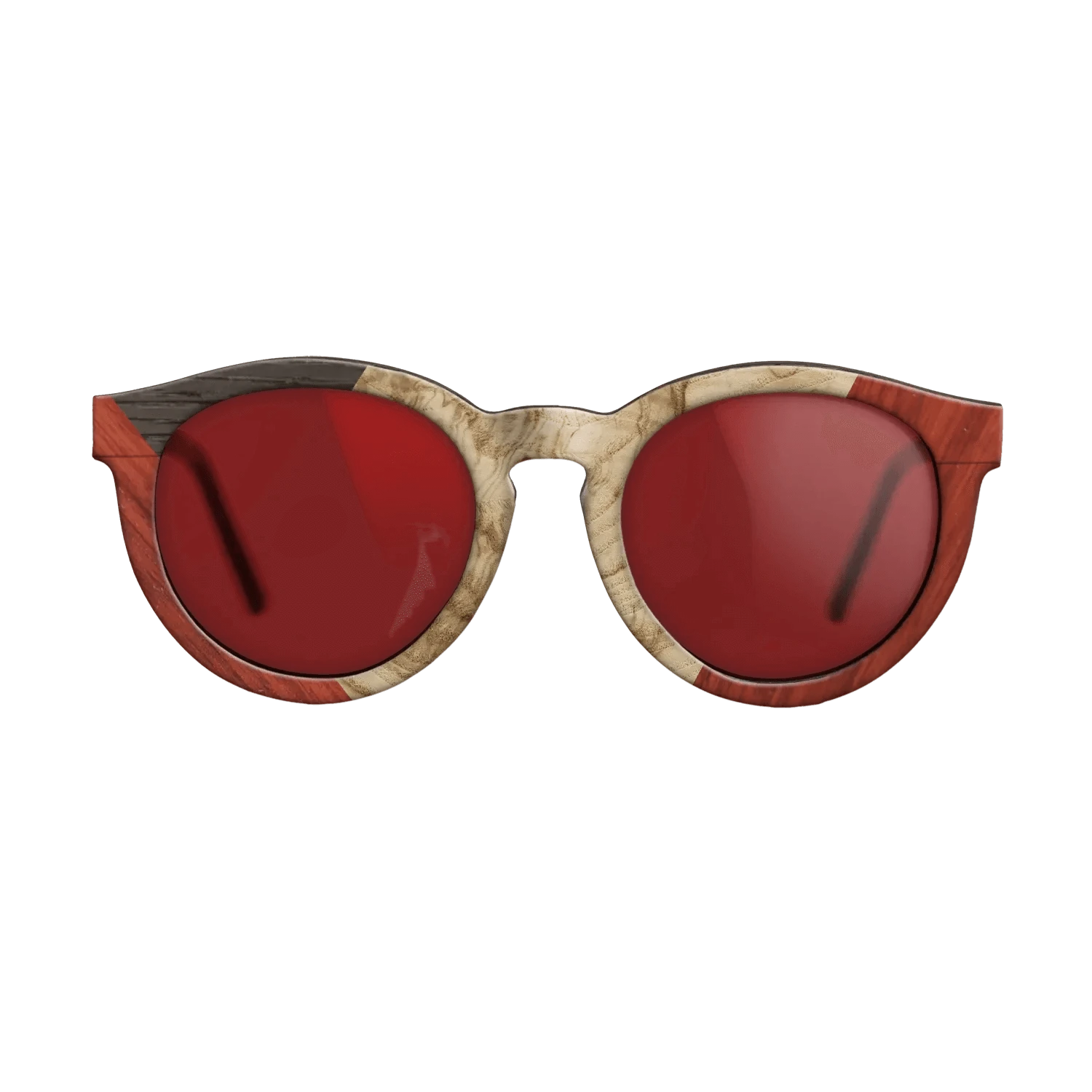 Olive Burl,Fumed Oak,Poplar Dyed: Red: Weave - The Rebel - Round - 976 - SIRIS wood optic