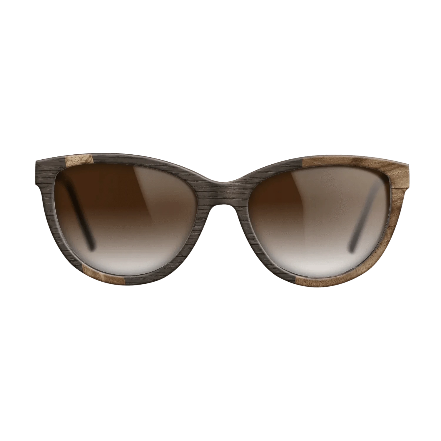 Olive Burl,Fumed Oak: Wedge - The Maiden - Cat - 1967 - SIRIS wood optic