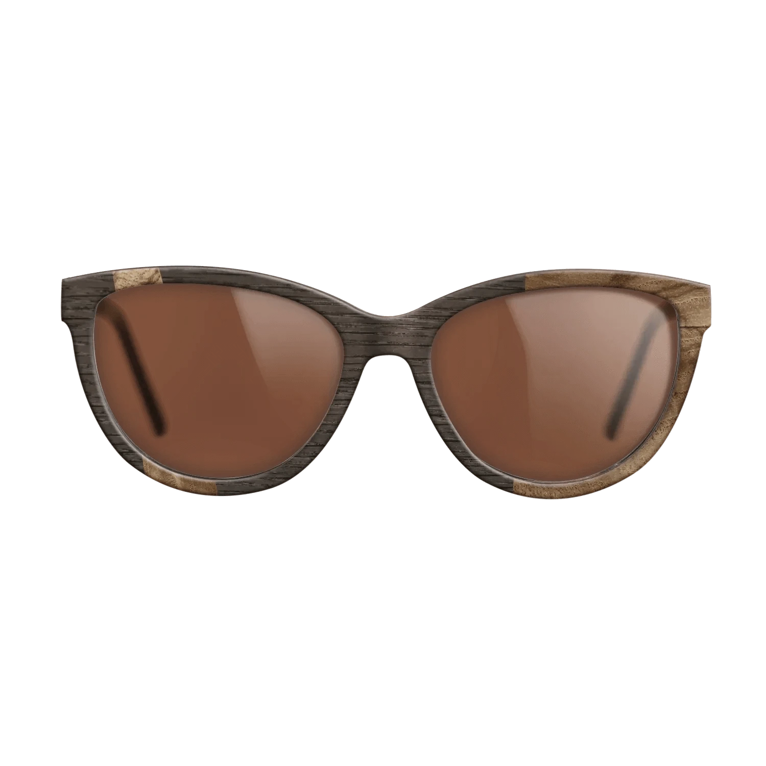 Olive Burl,Fumed Oak: Wedge - The Maiden - Cat - 1967 - SIRIS wood optic