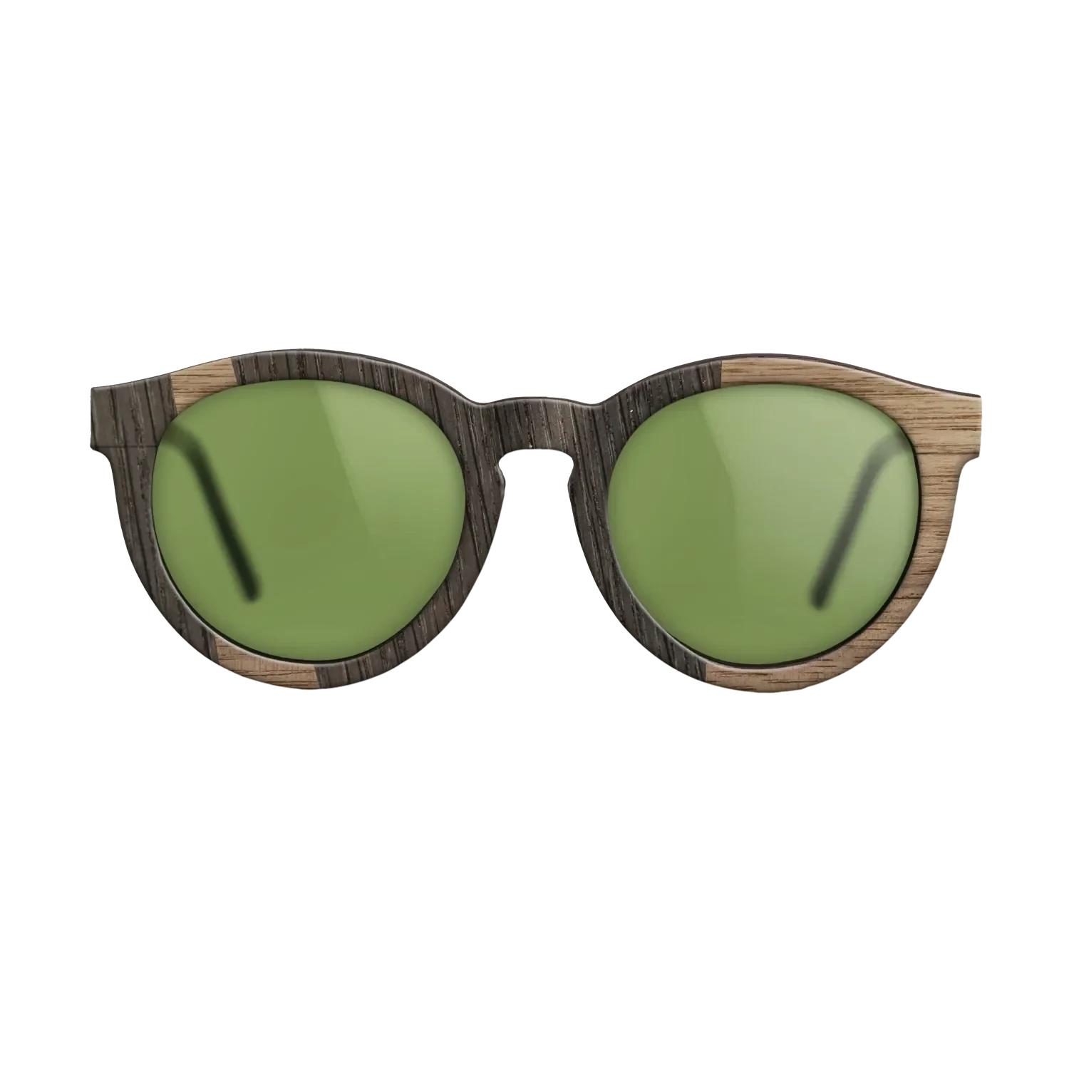 Walnut: Straight Grain,Fumed Oak: Wedge - The Rebel - Round - 1951 - SIRIS wood optic