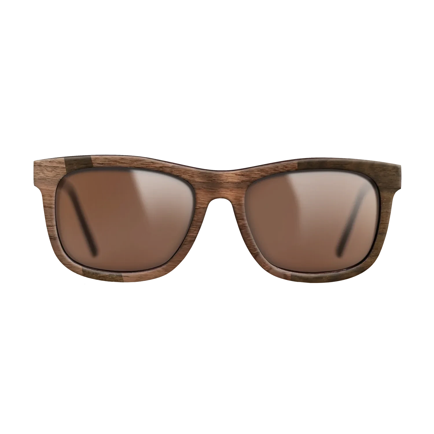 Ziricote Dark Quartered,Walnut Claro Dark: Wedge - The Hero - Square - 1308 - SIRIS wood optic