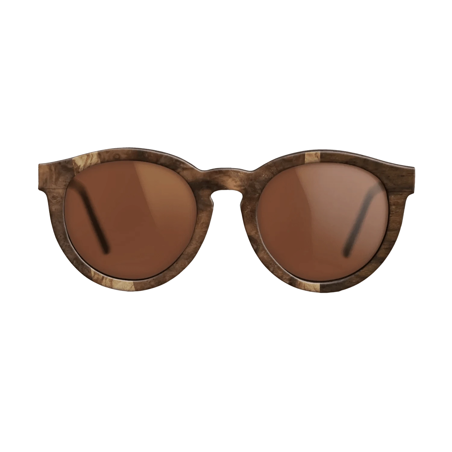 Ziricote Dark Quartered,Walnut Burl,Olive Burl: Wedge - The Rebel - Round - 1255 - SIRIS wood optic