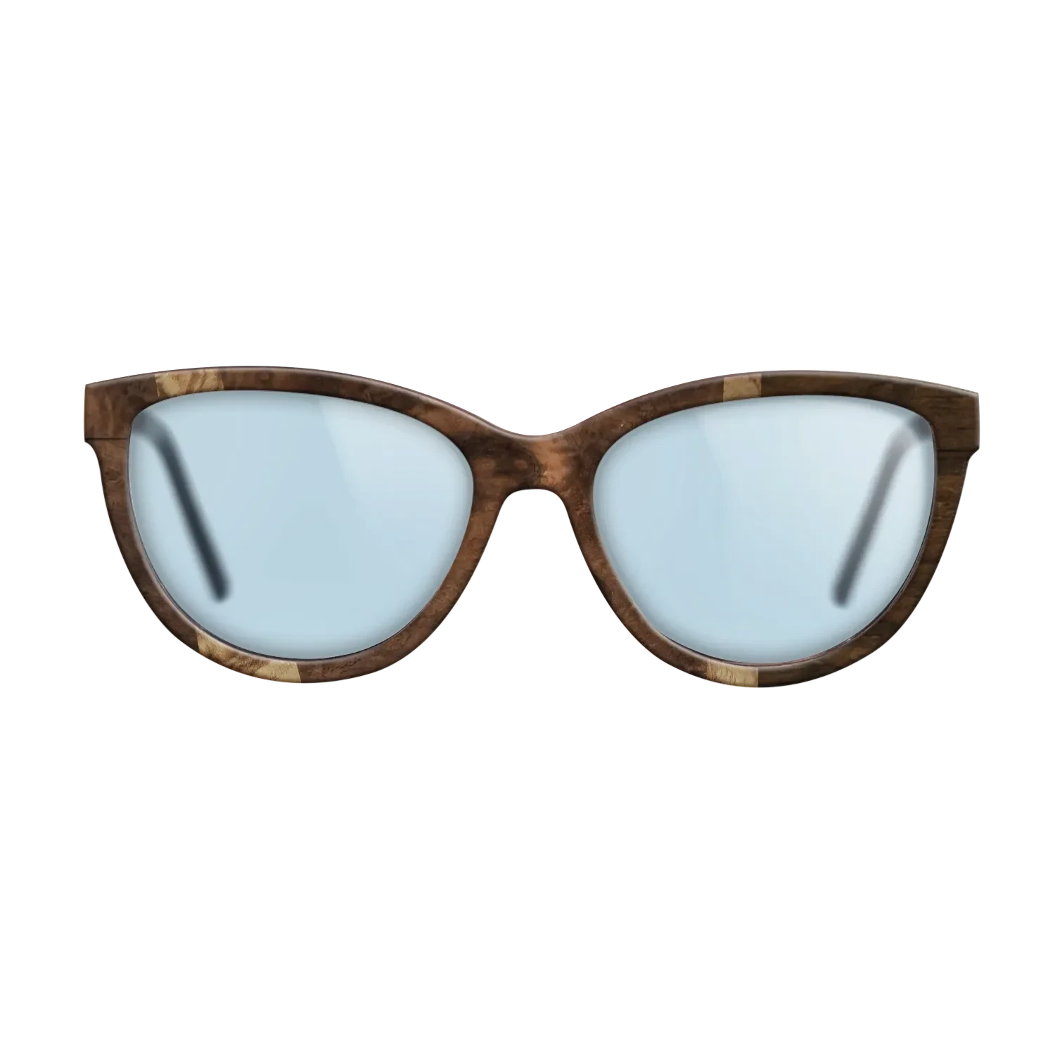 Ziricote Dark Quartered,Walnut Burl,Olive Burl: Wedge - The Maiden - Cat - 1255 - SIRIS wood optic