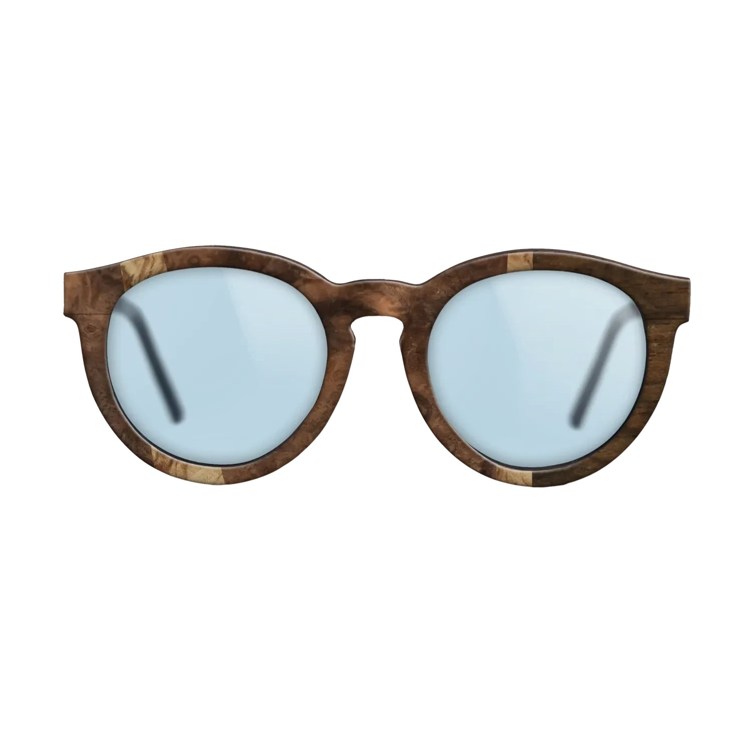 Ziricote Dark Quartered,Walnut Burl,Olive Burl: Wedge - The Rebel - Round - 1255 - SIRIS wood optic