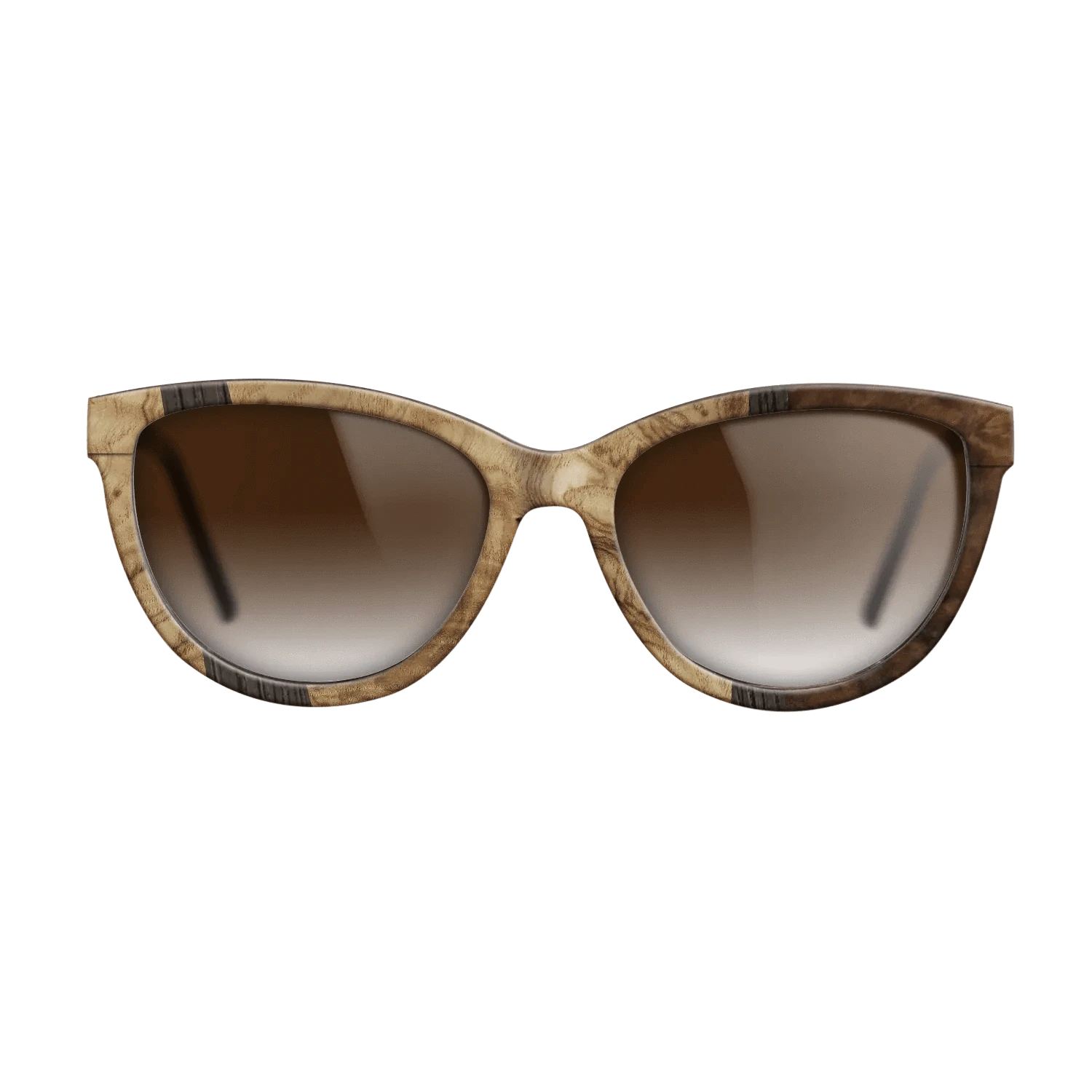 Walnut Burl,Olive Burl,Fumed Oak: Wedge - The Maiden - Cat - 1008 - SIRIS wood optic