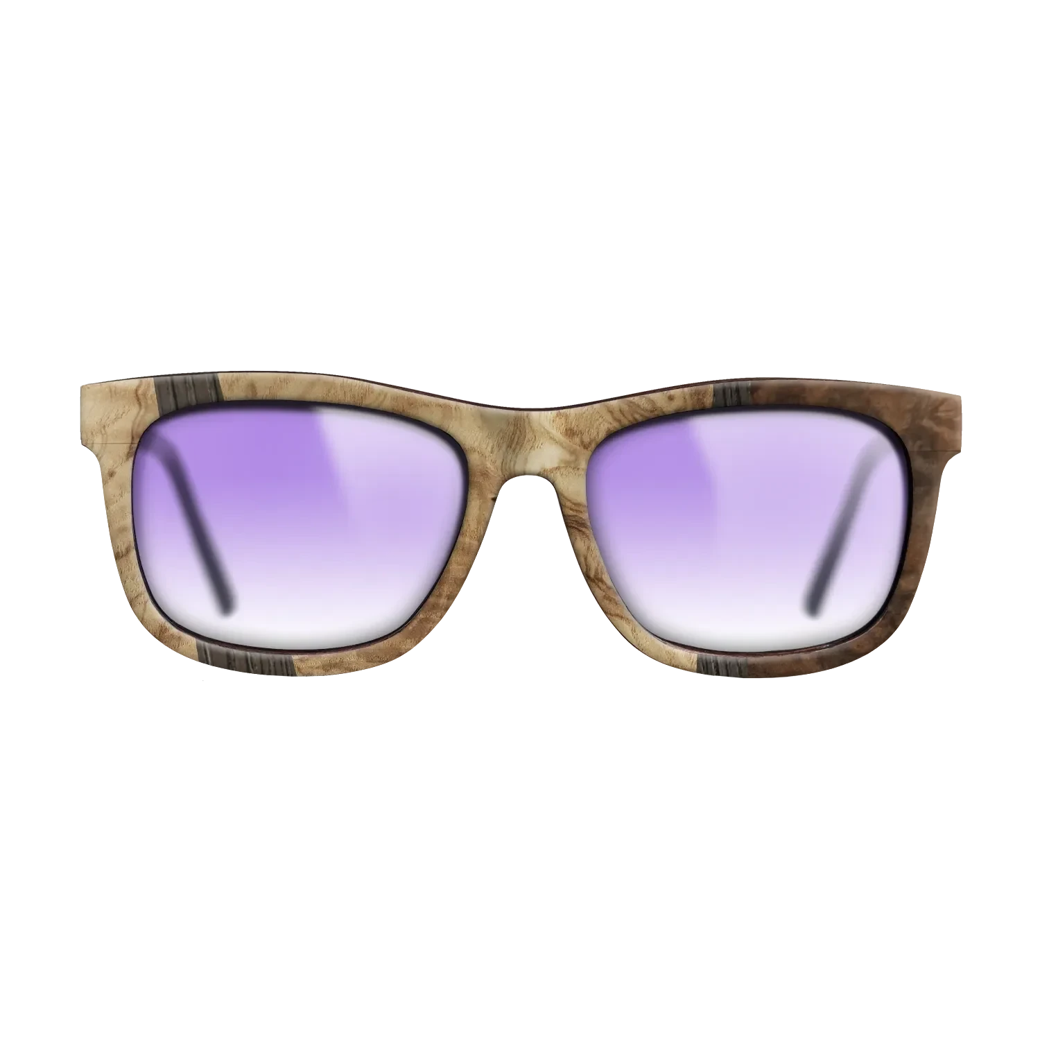 Walnut Burl,Olive Burl,Fumed Oak: Wedge - The Hero - Square - 1008 - SIRIS wood optic
