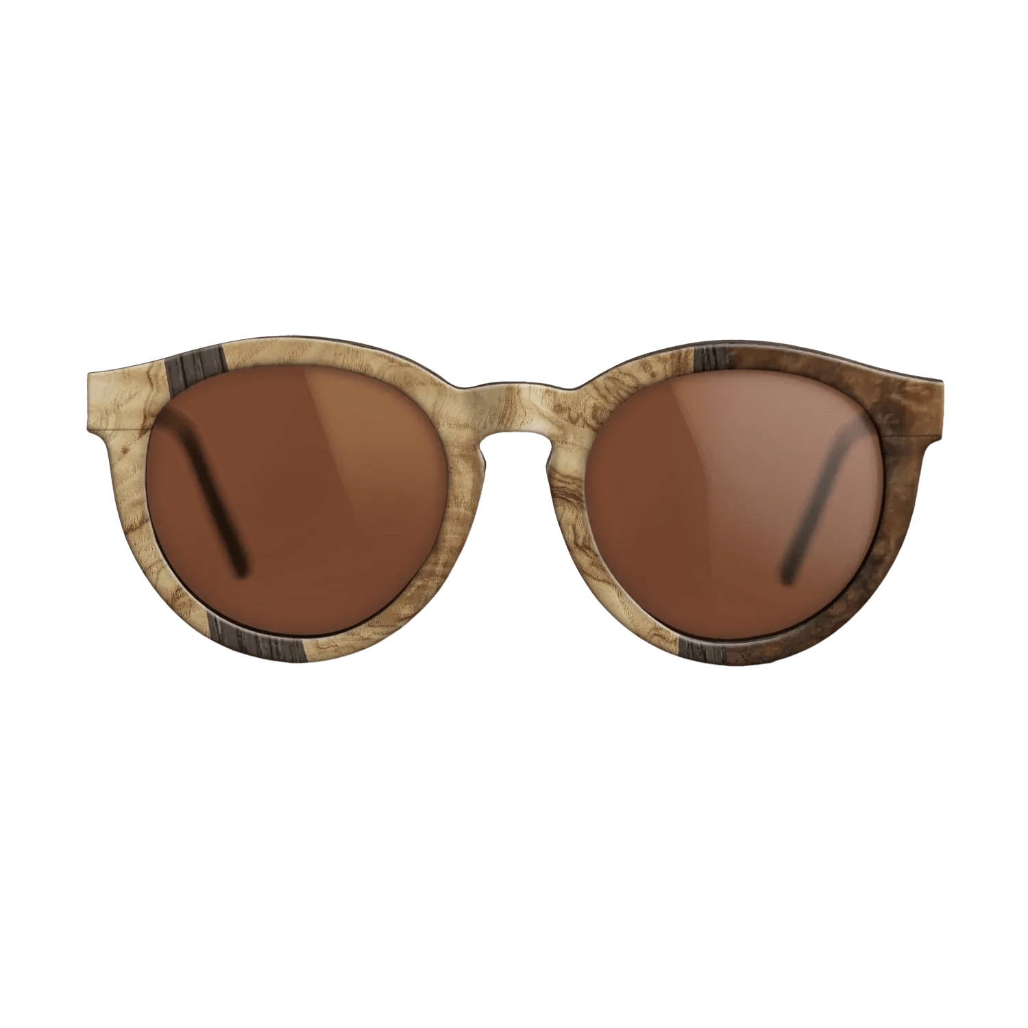 Walnut Burl,Olive Burl,Fumed Oak: Wedge - The Rebel - Round - 1008 - SIRIS wood optic
