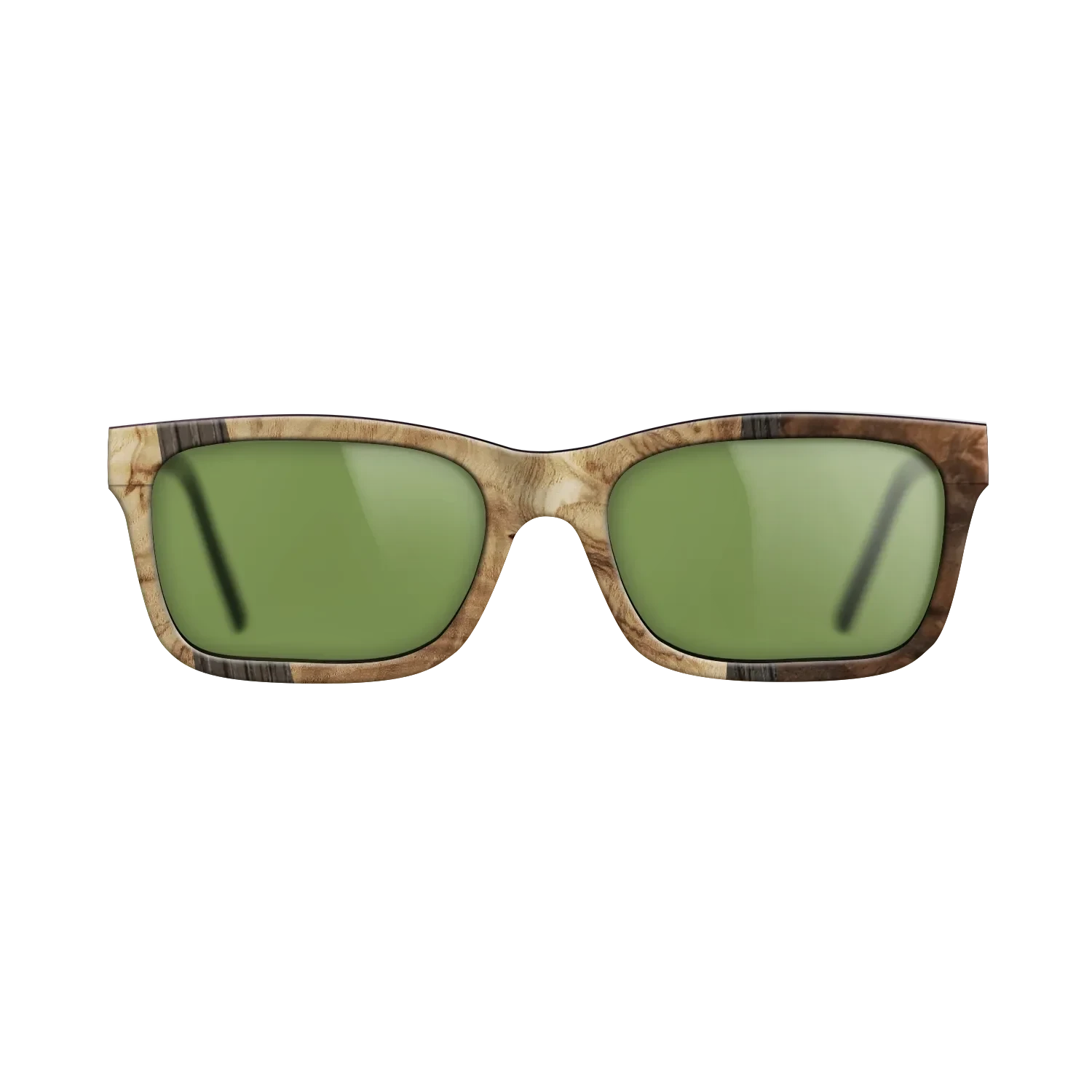 Walnut Burl,Olive Burl,Fumed Oak: Wedge - The Sage - Rectangle - 1008 - SIRIS wood optic