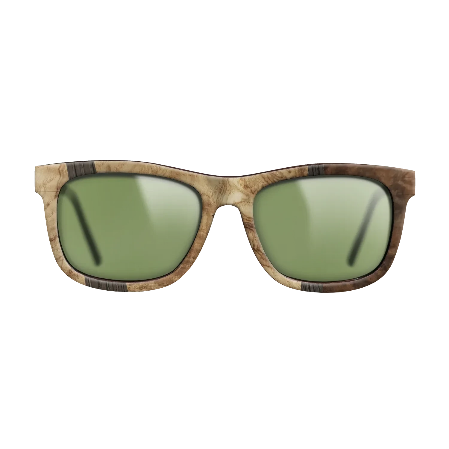 Walnut Burl,Olive Burl,Fumed Oak: Wedge - The Hero - Square - 1008 - SIRIS wood optic