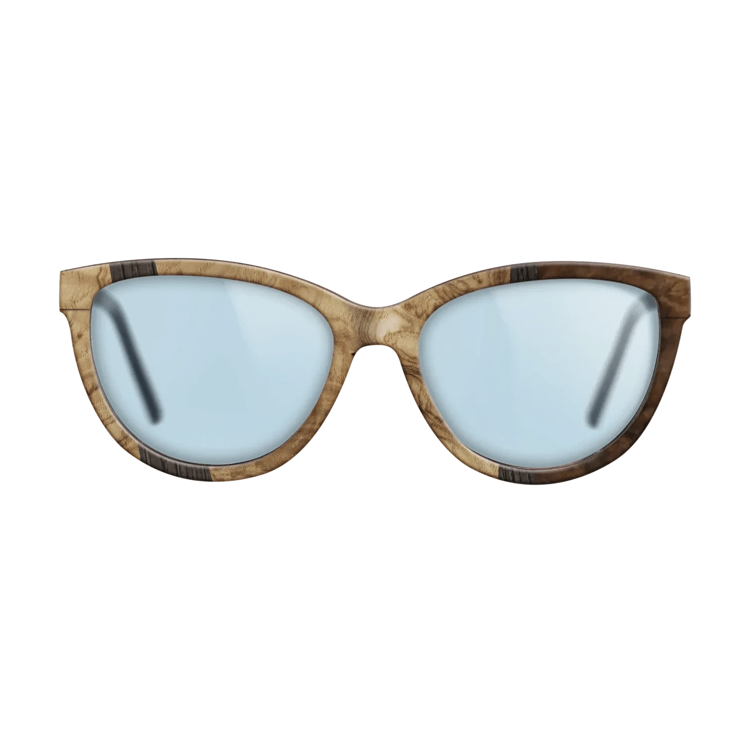 Walnut Burl,Olive Burl,Fumed Oak: Wedge - The Maiden - Cat - 1008 - SIRIS wood optic